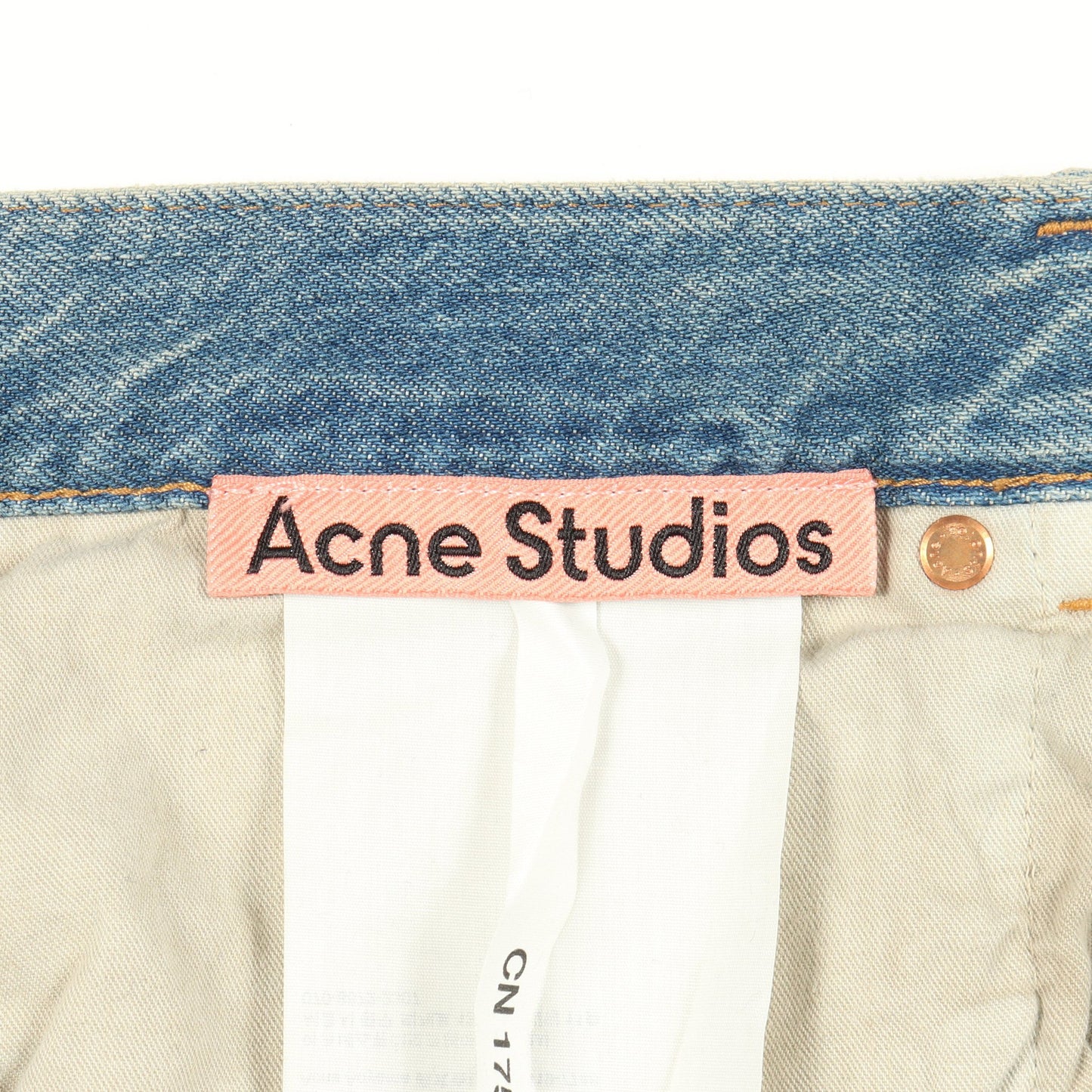 Penicillin distressed ダメージ加工 デニムパンツ コットン ブルー アクネストゥディオズ ボトムス Acne Studios