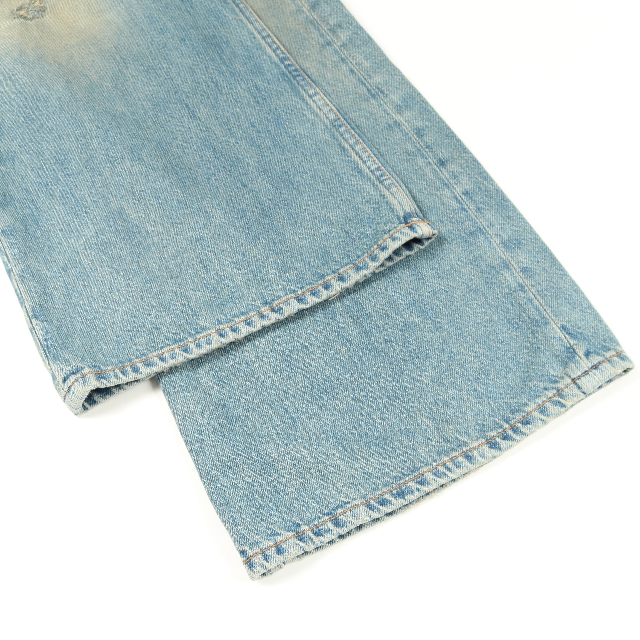 Penicillin distressed ダメージ加工 デニムパンツ コットン ブルー