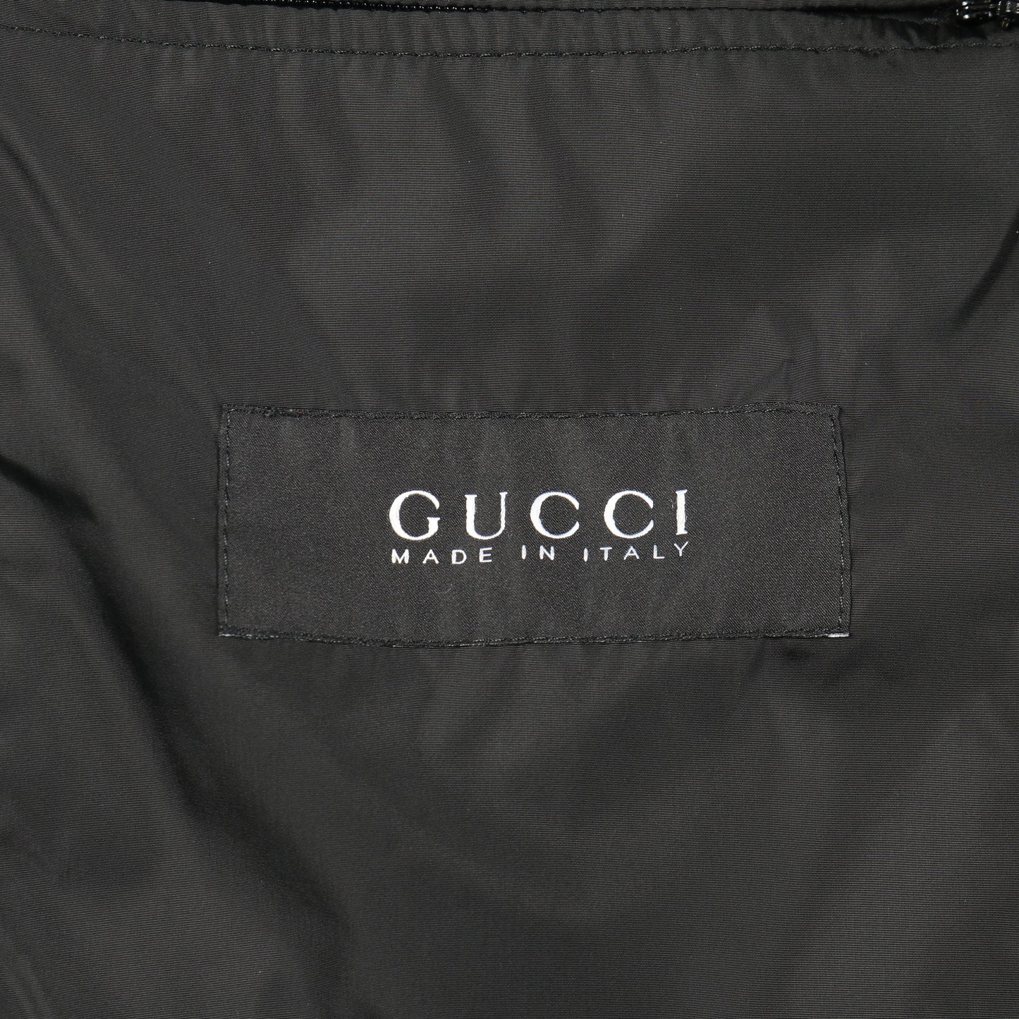ダウンベスト ナイロン ブラック フード付き グッチ アウター GUCCI