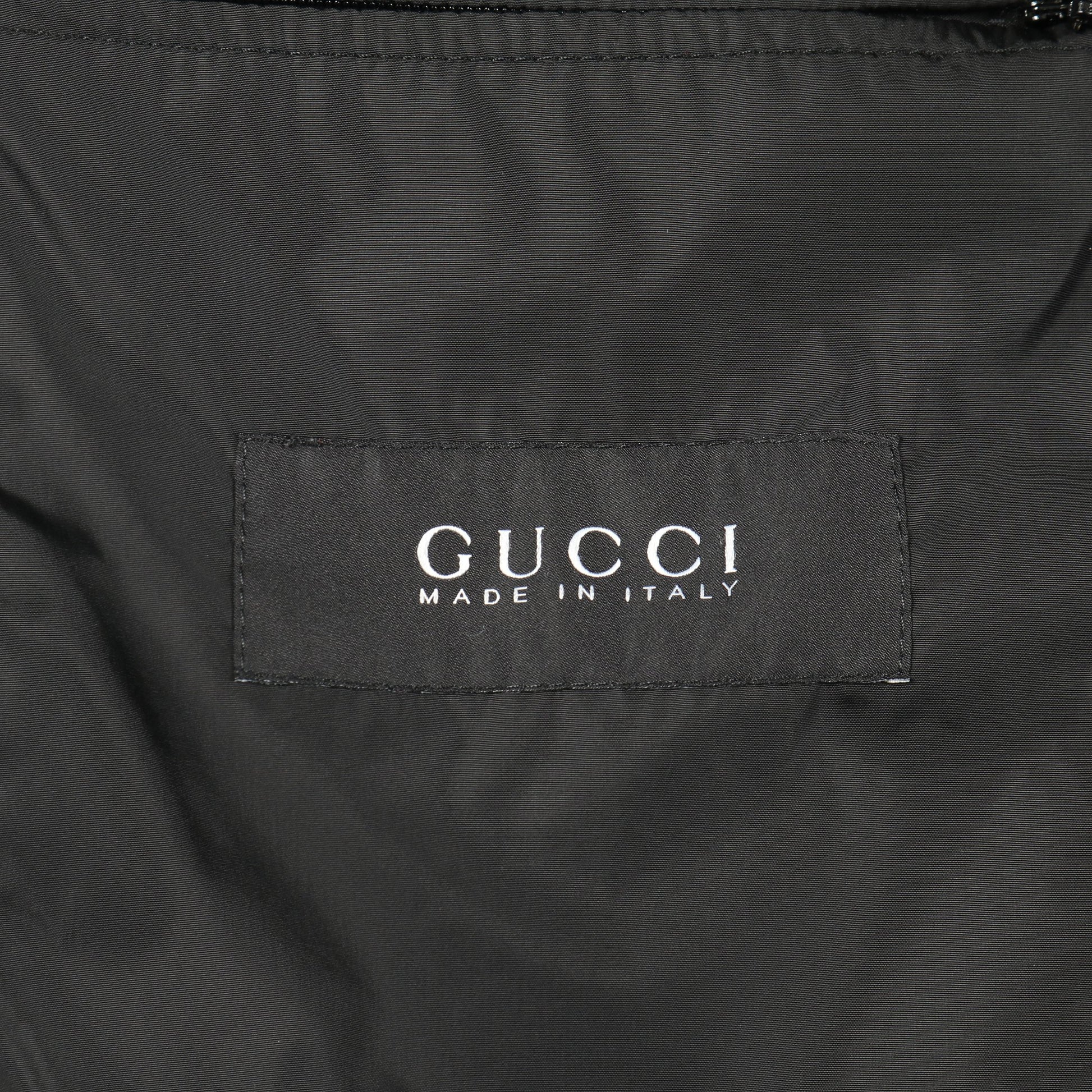 ダウンベスト ナイロン ブラック フード付き グッチ アウター GUCCI