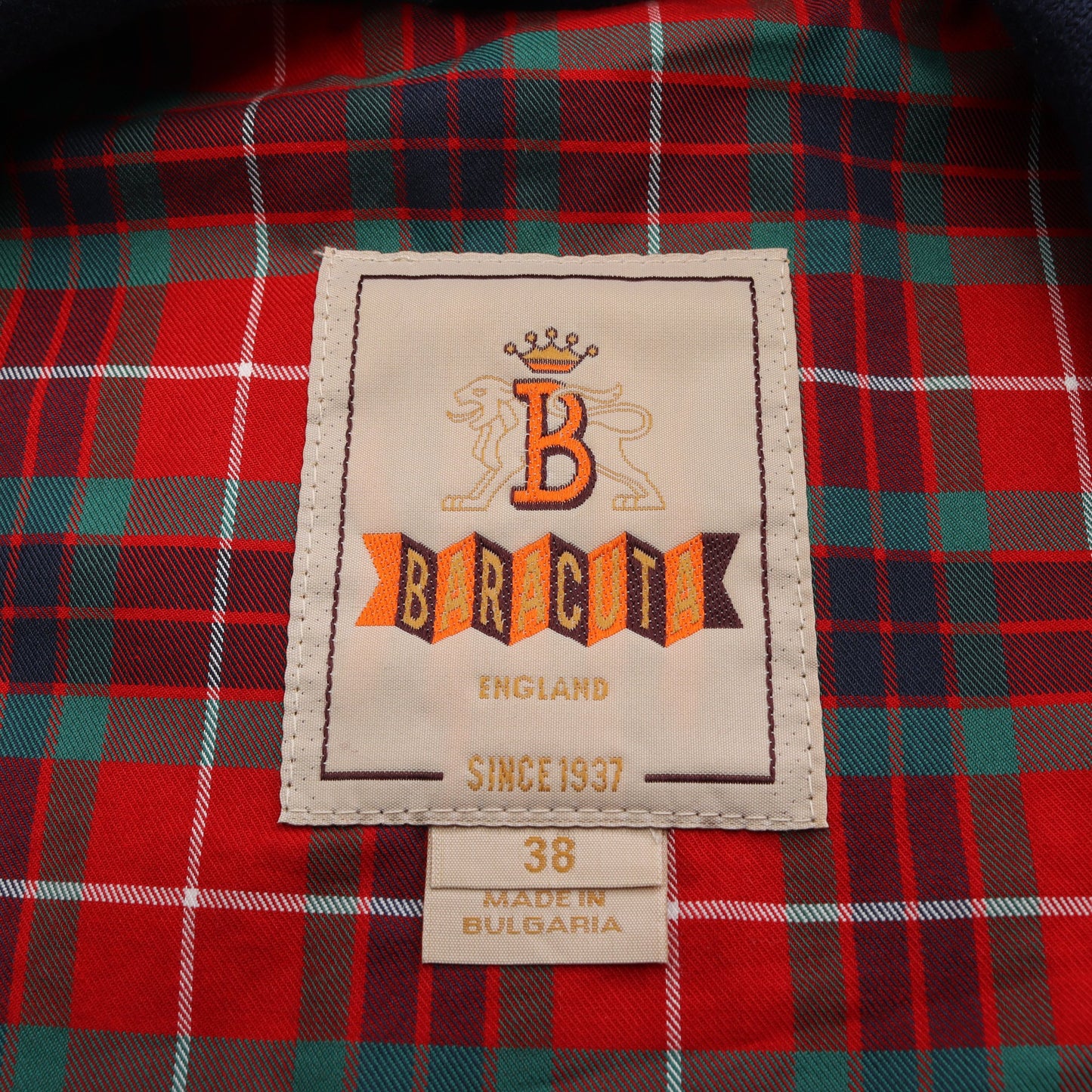 G9 HARRINGTON JACKET ハリントン ジャケット コットン ブルー 裏地チェック バラクータ アウター BARACUTA