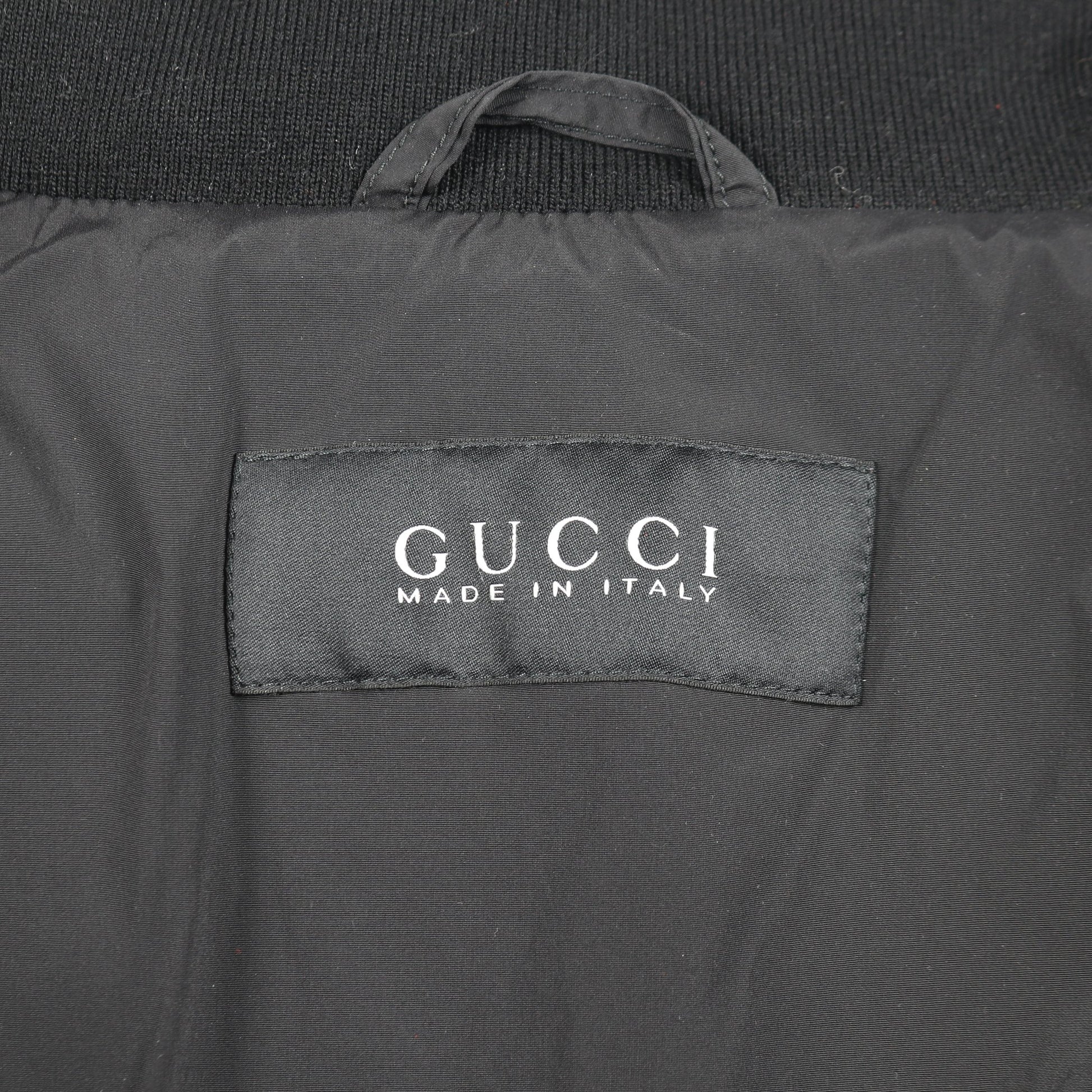 ジャケット ナイロン ブラック 中綿 グッチ アウター GUCCI