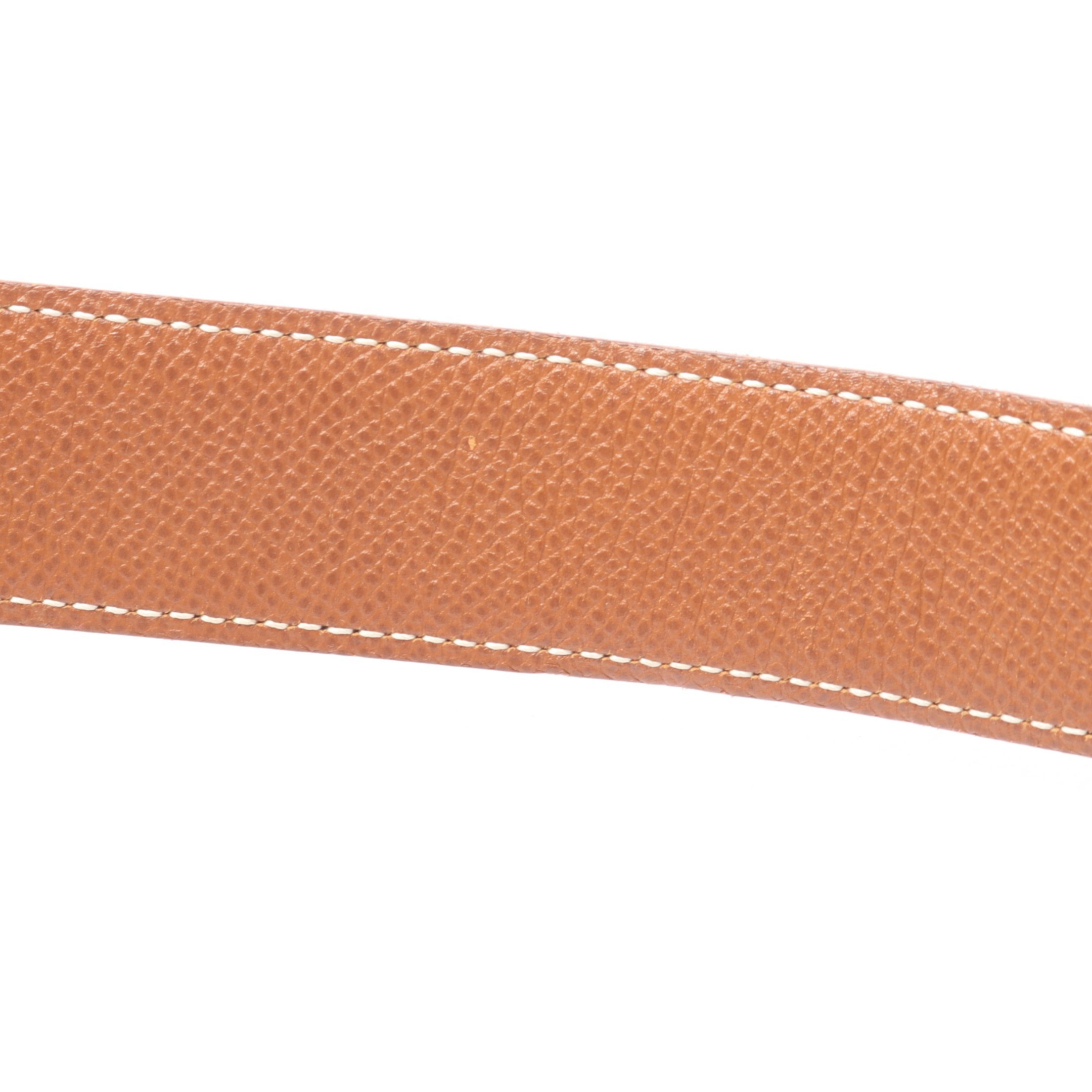 コンスタンス Hベルト ノワール ゴールド ベルト ボックスカーフ