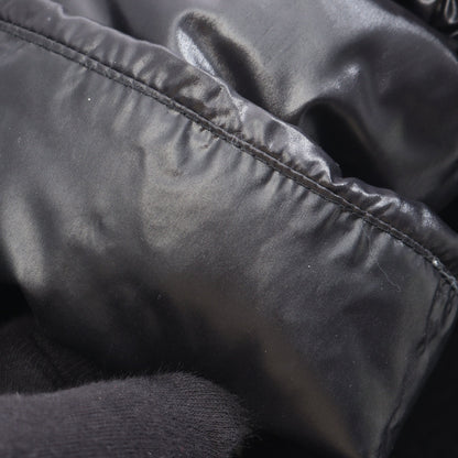 MANTELLA マンテラ ポンチョ ケープ ダウンジャケット ウール ナイロン ブラック 切替 モンクレール アウター MONCLER