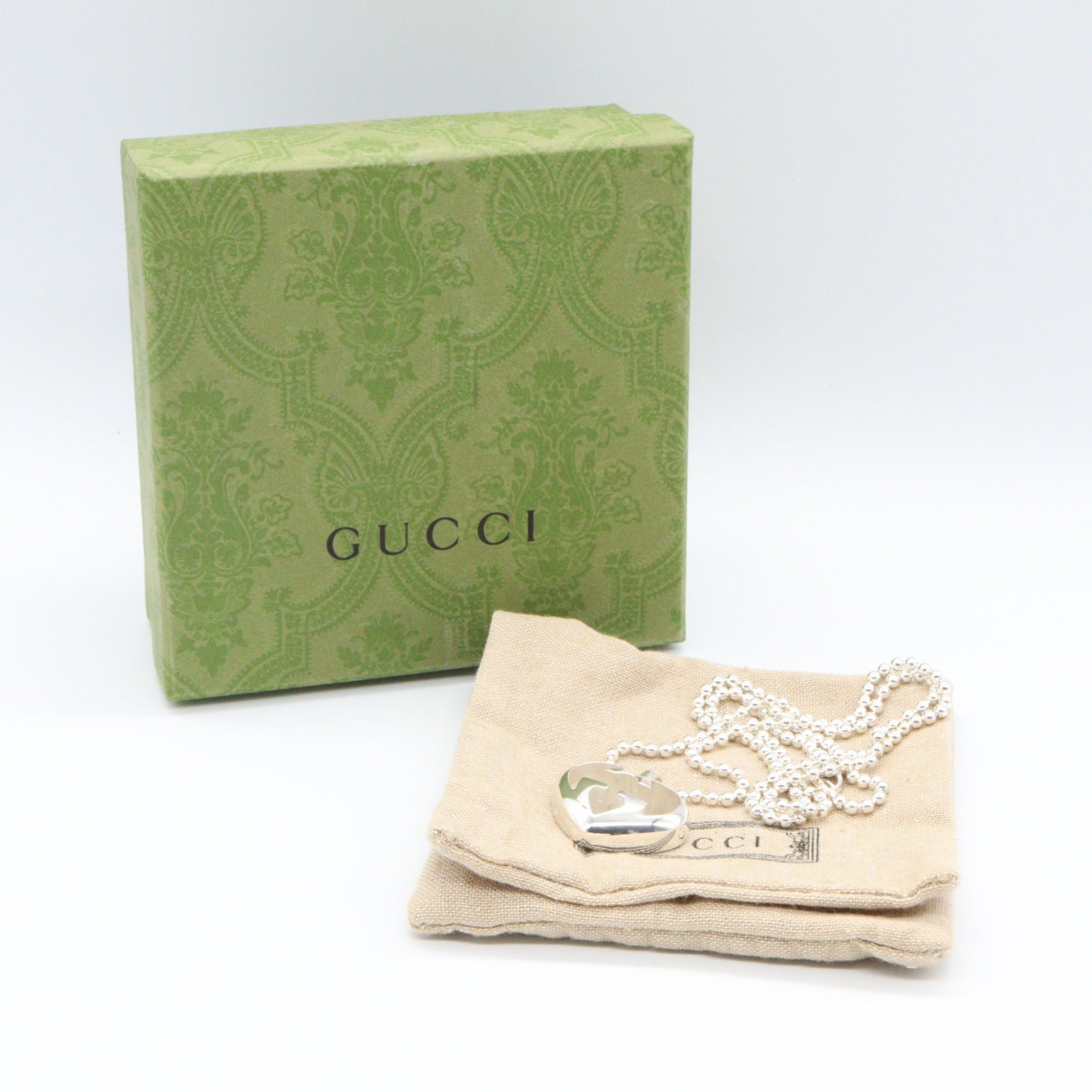 ハート インターロッキングG ネックレス ネックレス SV925 シルバー グッチ アクセサリー GUCCI