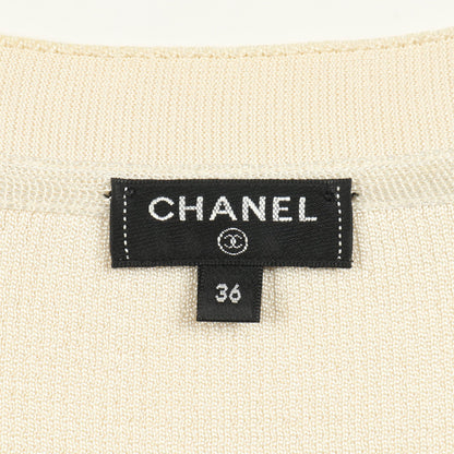 ココマークボタン カーディガン ビスコース アイボリー シャネル トップス CHANEL