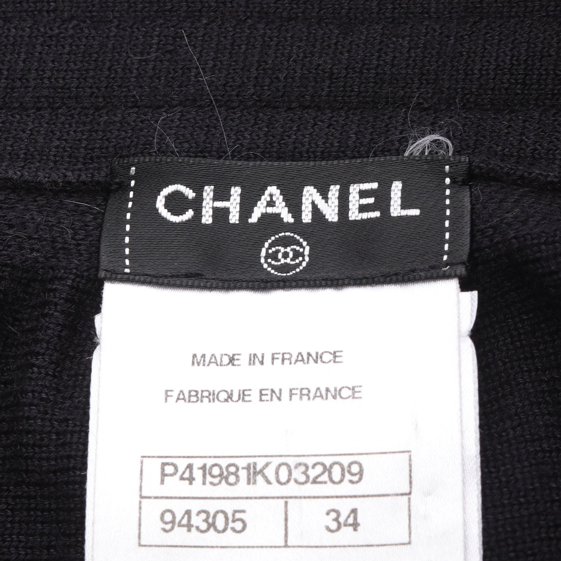 ココマークボタン ニット スカート ウール ブラック シャネル ボトムス CHANEL