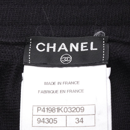 ココマークボタン ニット スカート ウール ブラック シャネル ボトムス CHANEL