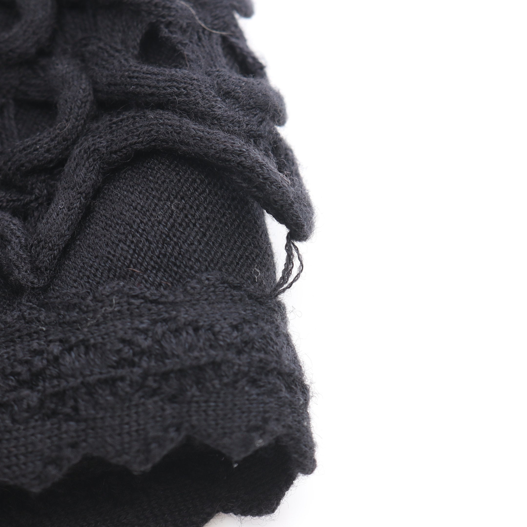 ココマークボタン ニット スカート ウール ブラック シャネル – RECLO