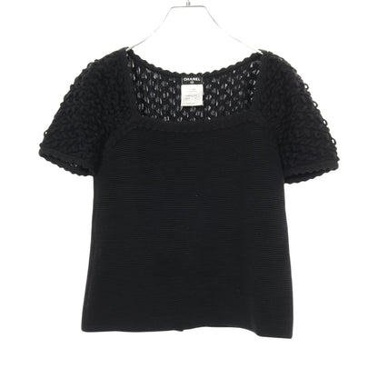 ココマーク ニット 半袖 ウール ブラック シャネル トップス CHANEL