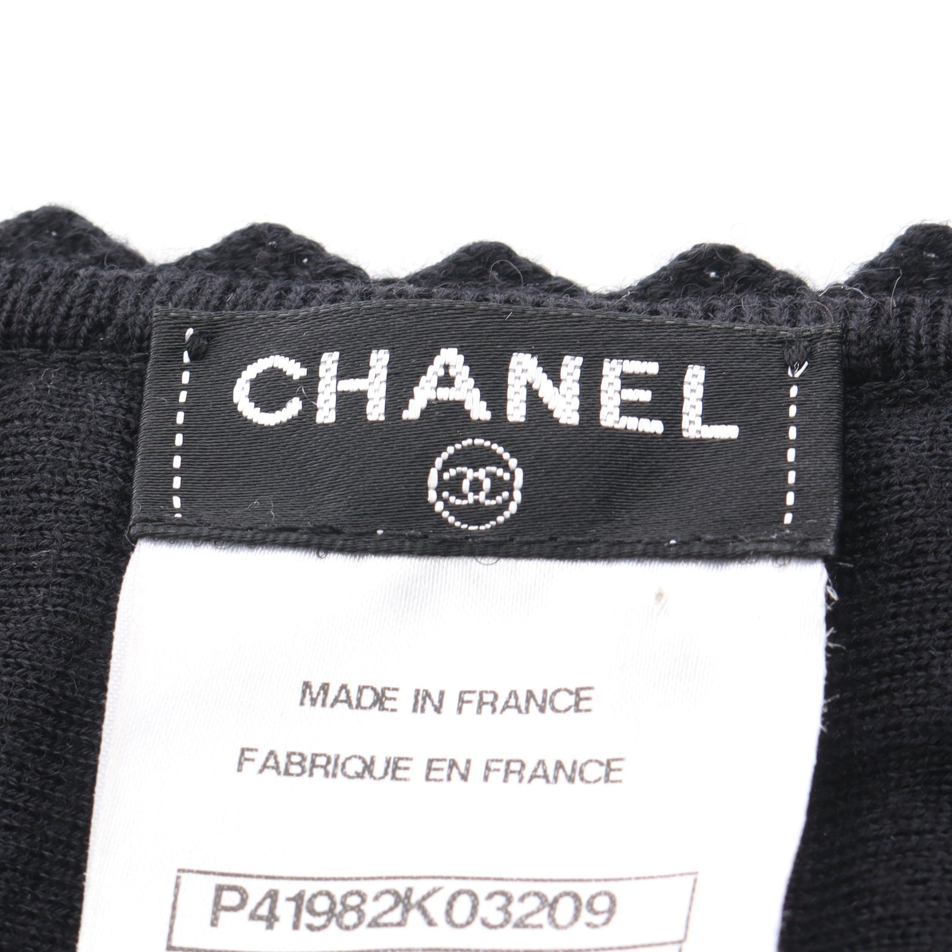 ココマーク ニット 半袖 ウール ブラック シャネル トップス CHANEL