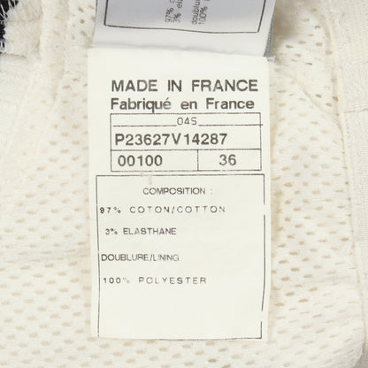 スポーツライン ココマーク ノースリーブ ワンピース コットン ホワイト シャネル ワンピース CHANEL