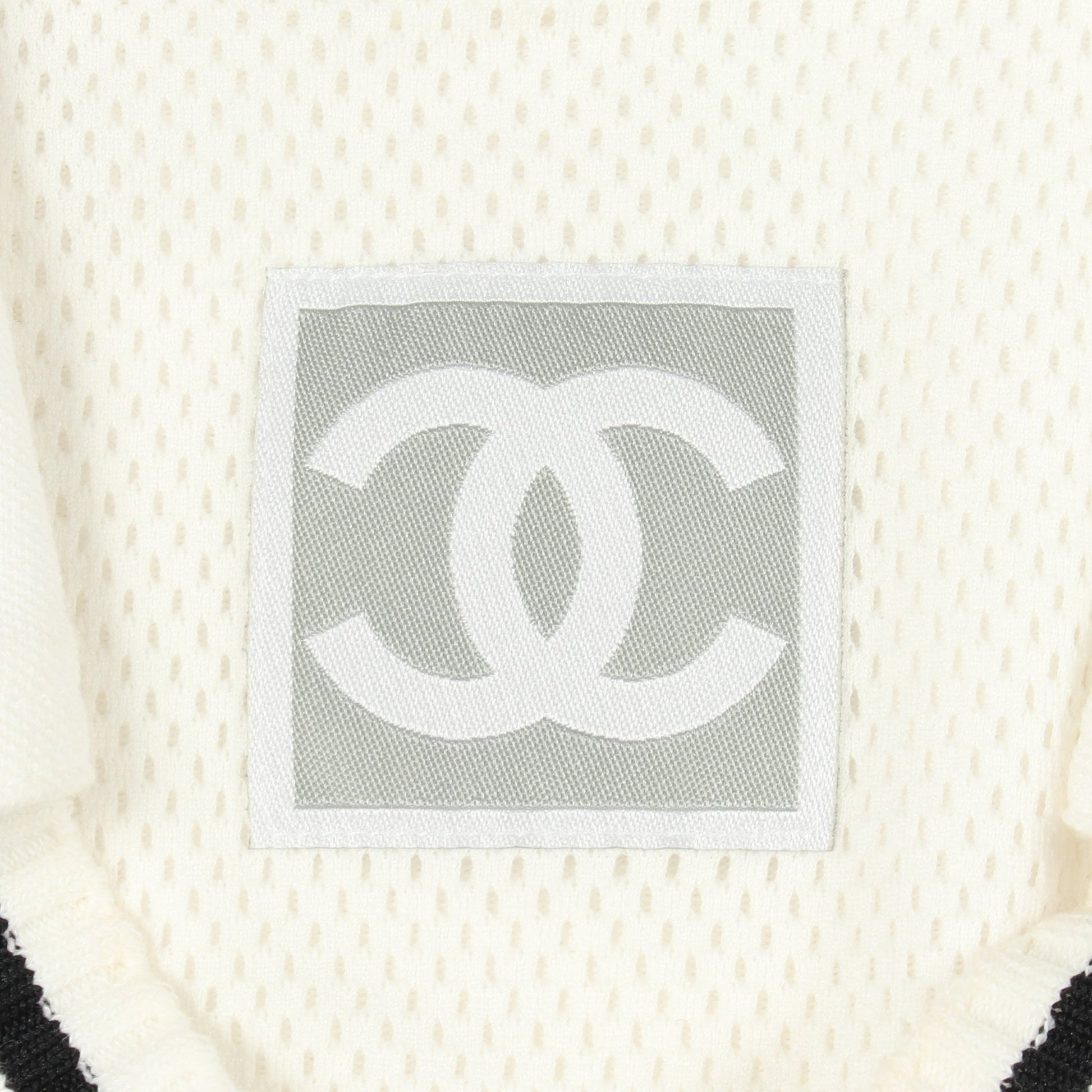 スポーツライン ココマーク ノースリーブ ワンピース コットン ホワイト シャネル ワンピース CHANEL