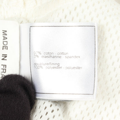 スポーツライン ココマーク ノースリーブ ワンピース コットン ホワイト シャネル ワンピース CHANEL