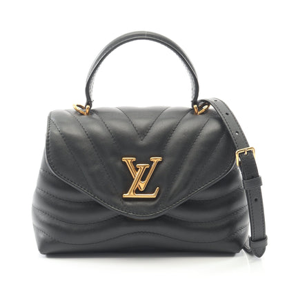 ホールドミー ノワール ハンドバッグ レザー ブラック 2WAY ルイヴィトン バッグ LOUIS VUITTON