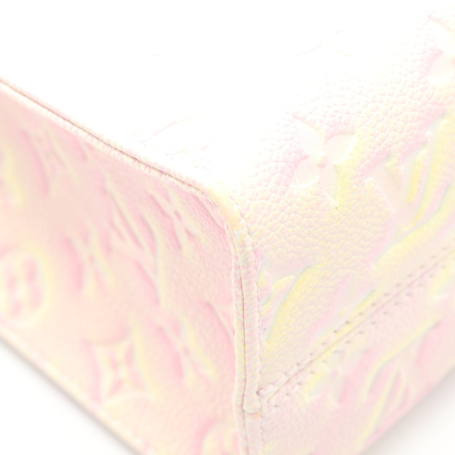 オンザゴーPM モノグラムアンプラント サマースターダスト ハンドバッグ レザー ピンク イエロー 2WAY ルイヴィトン バッグ LOUIS VUITTON