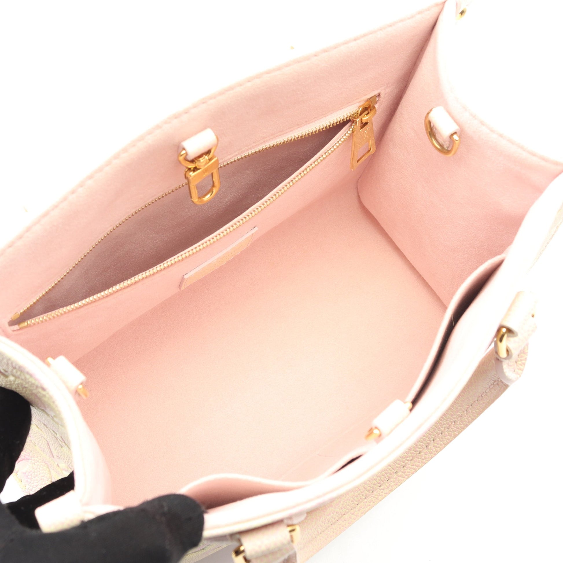 オンザゴーPM モノグラムアンプラント サマースターダスト ハンドバッグ レザー ピンク イエロー 2WAY ルイヴィトン バッグ LOUIS VUITTON