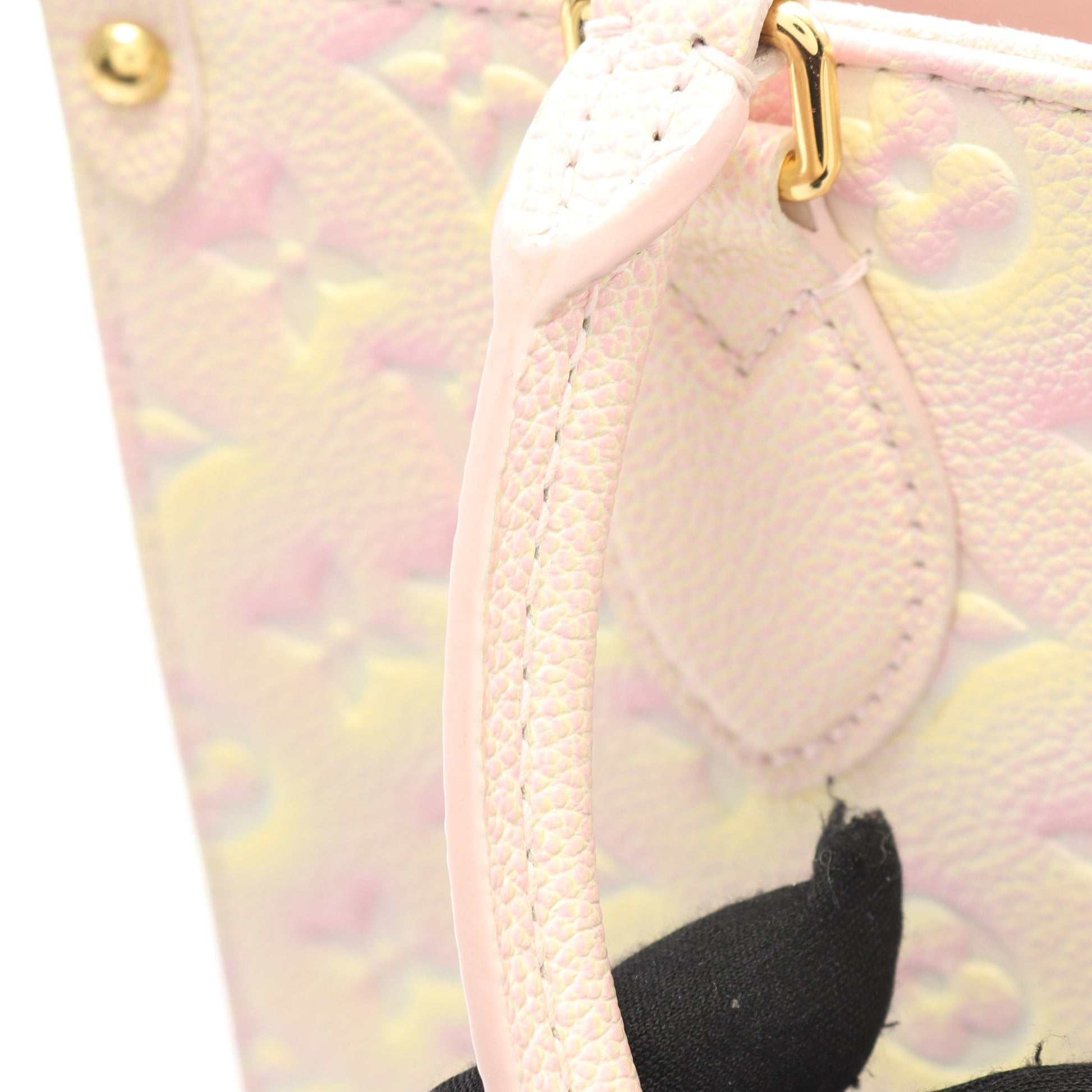 オンザゴーPM モノグラムアンプラント サマースターダスト ハンドバッグ レザー ピンク イエロー 2WAY ルイヴィトン バッグ LOUIS VUITTON