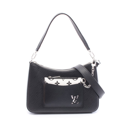 マレル エピ ノワール ハンドバッグ レザー PVC ブラック ホワイト 2WAY ルイヴィトン バッグ LOUIS VUITTON