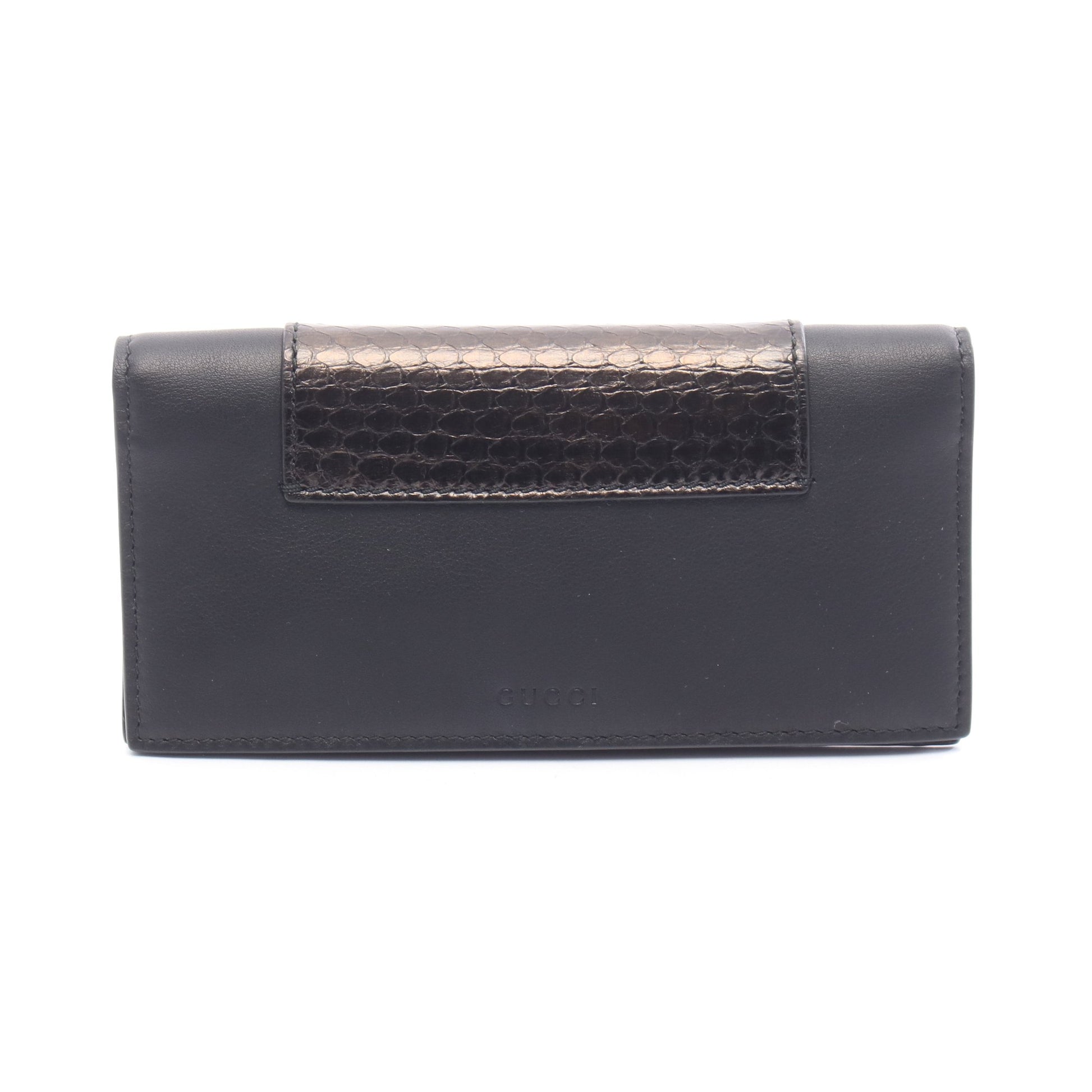 札入れ レザー パイソン ブラック グッチ 財布・小物 GUCCI