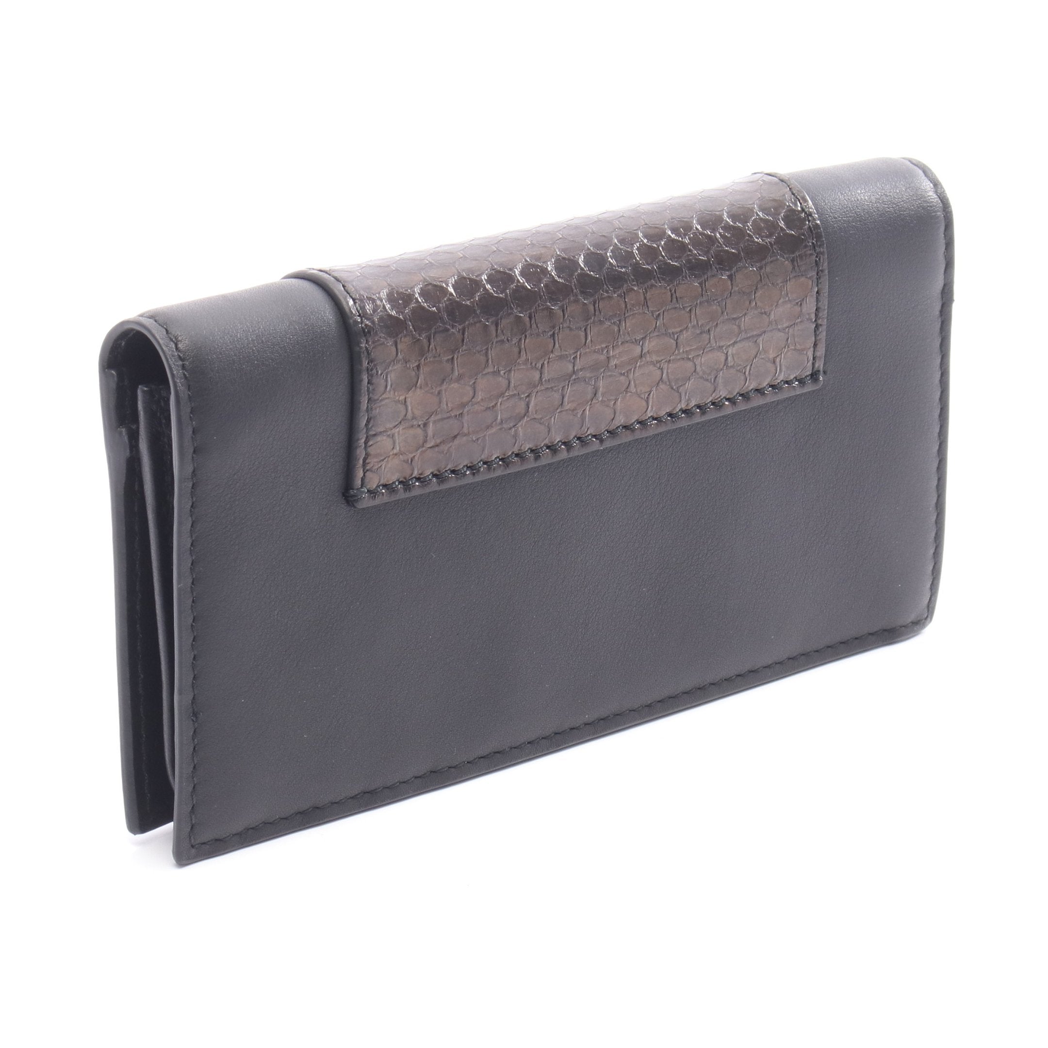 札入れ レザー パイソン ブラック グッチ – RECLO