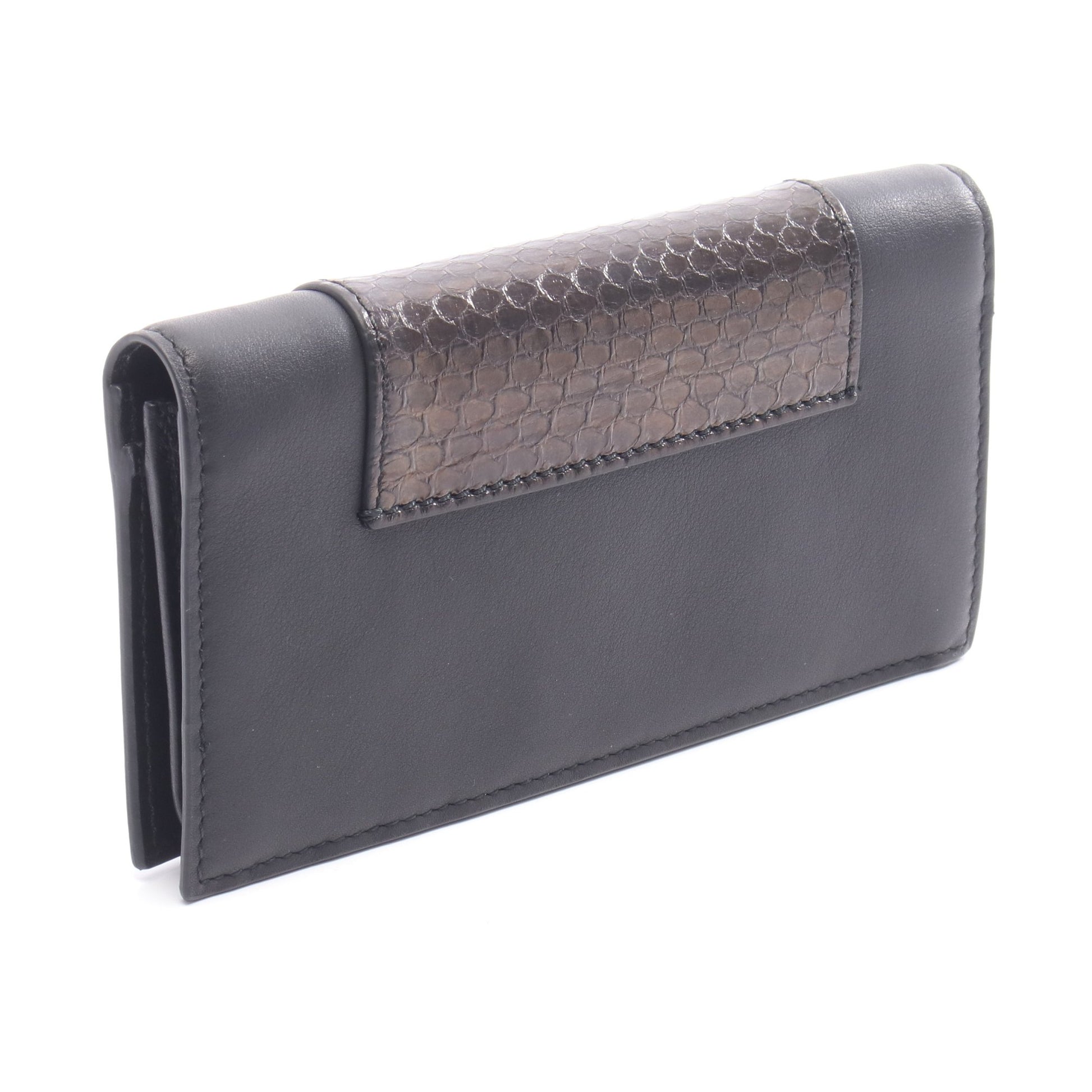 札入れ レザー パイソン ブラック グッチ 財布・小物 GUCCI