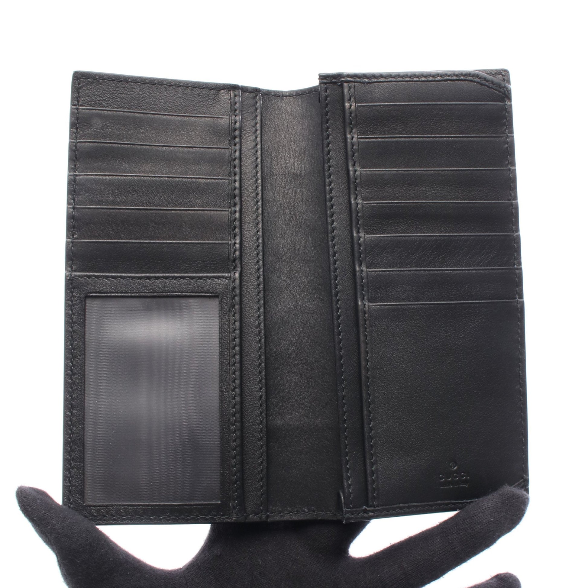 札入れ レザー パイソン ブラック グッチ 財布・小物 GUCCI