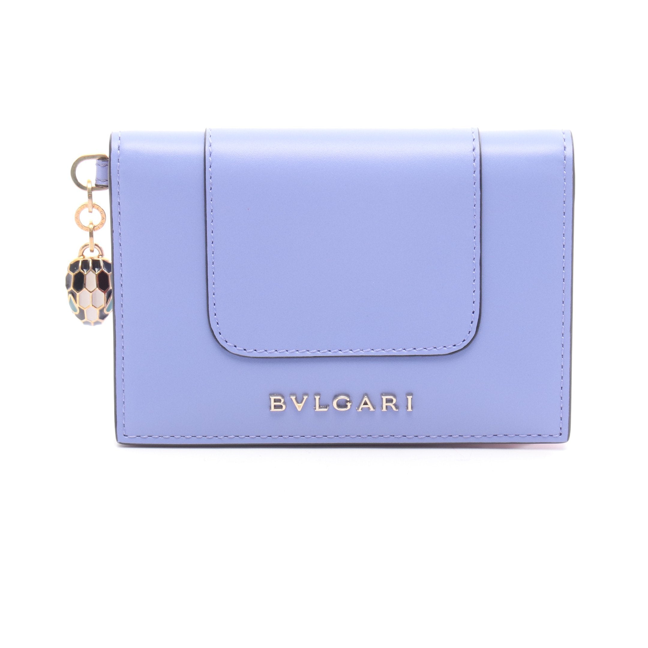 セルペンティ フォーエバー カードケース レザー パープル ブルガリ