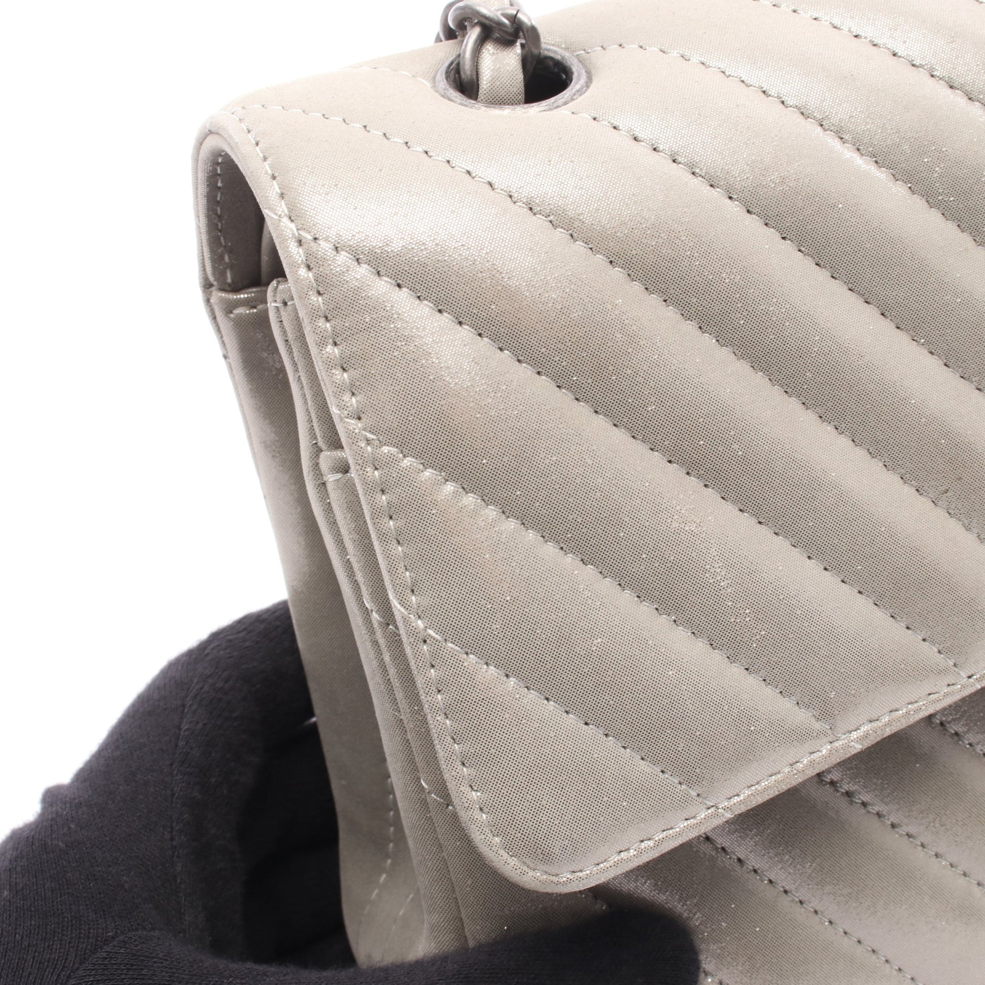 マトラッセ Wフラップ Wチェーンショルダーバッグ レザー シャンパンゴールド アンティークシルバー金具 シャネル バッグ CHANEL