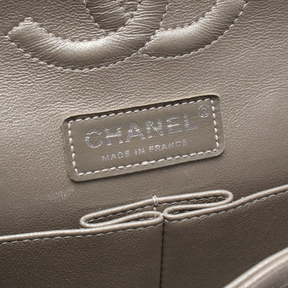 マトラッセ Wフラップ Wチェーンショルダーバッグ レザー シャンパンゴールド アンティークシルバー金具 シャネル バッグ CHANEL