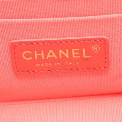マトラッセ バニティバッグ チェーンショルダーバッグ ラムスキン ピンク ゴールド金具 2WAY シャネル バッグ CHANEL