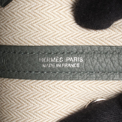 ネオガーデン23 ヴェールマングローブ ハンドバッグ ネゴンダ グレーグリーン シルバー金具 K刻印 エルメス バッグ HERMES