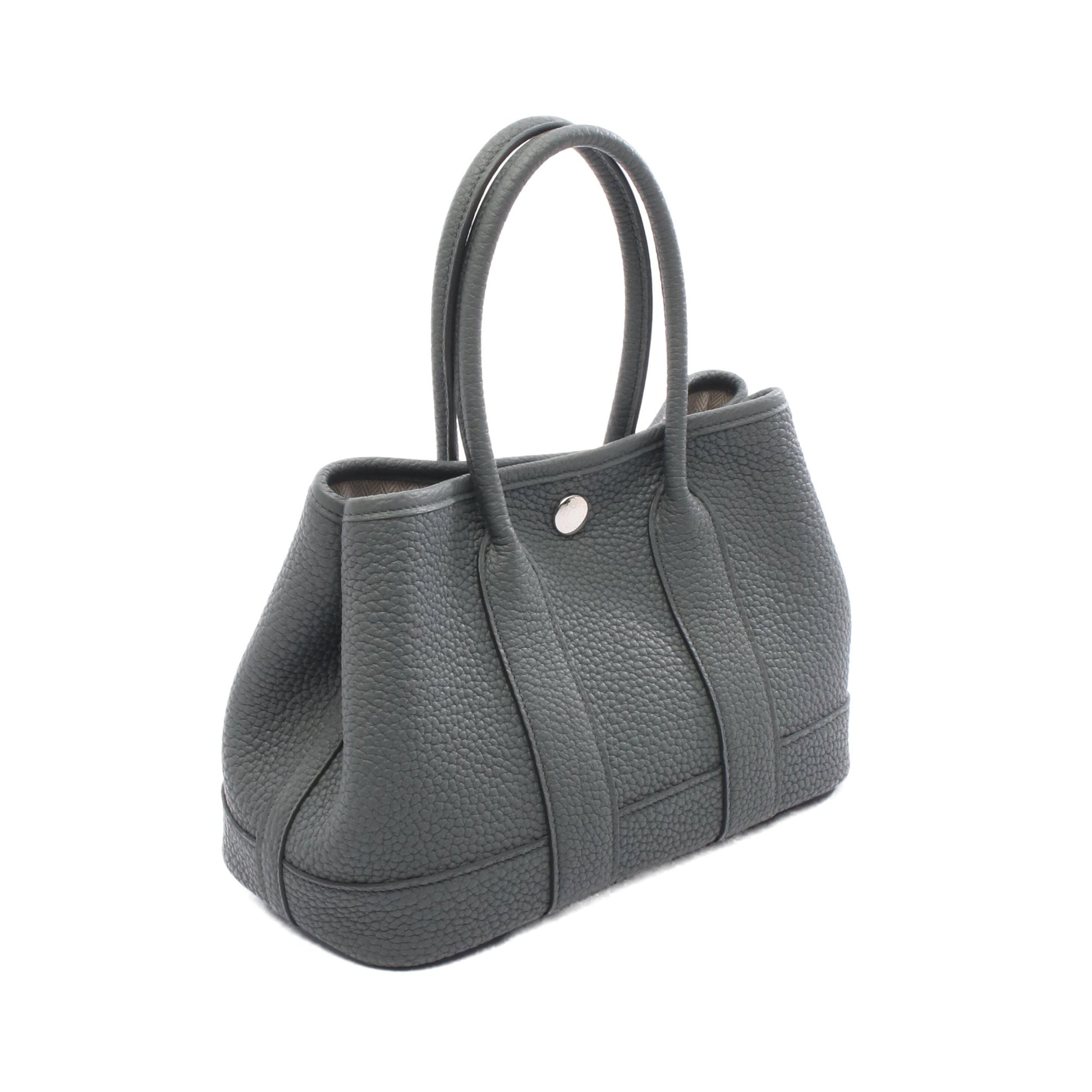 ネオガーデン23 ヴェールマングローブ ハンドバッグ ネゴンダ グレーグリーン シルバー金具 K刻印 エルメス バッグ HERMES
