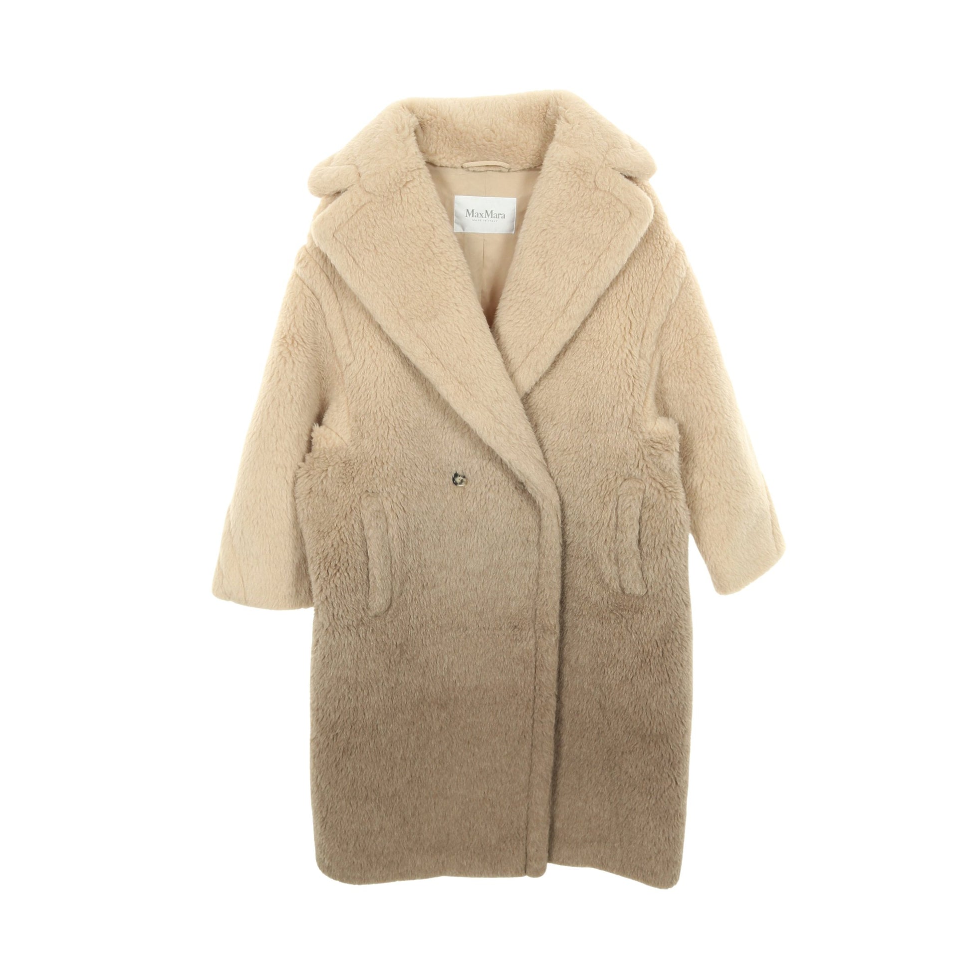 GATTO テディベア コート コート アルパカ ウール ベージュ グレーブラウン マックスマーラ アウター Max Mara