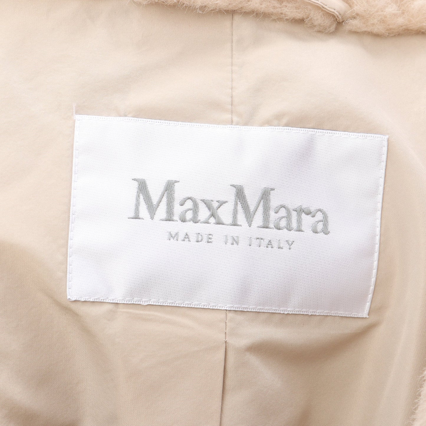 GATTO テディベア コート コート アルパカ ウール ベージュ グレーブラウン マックスマーラ アウター Max Mara