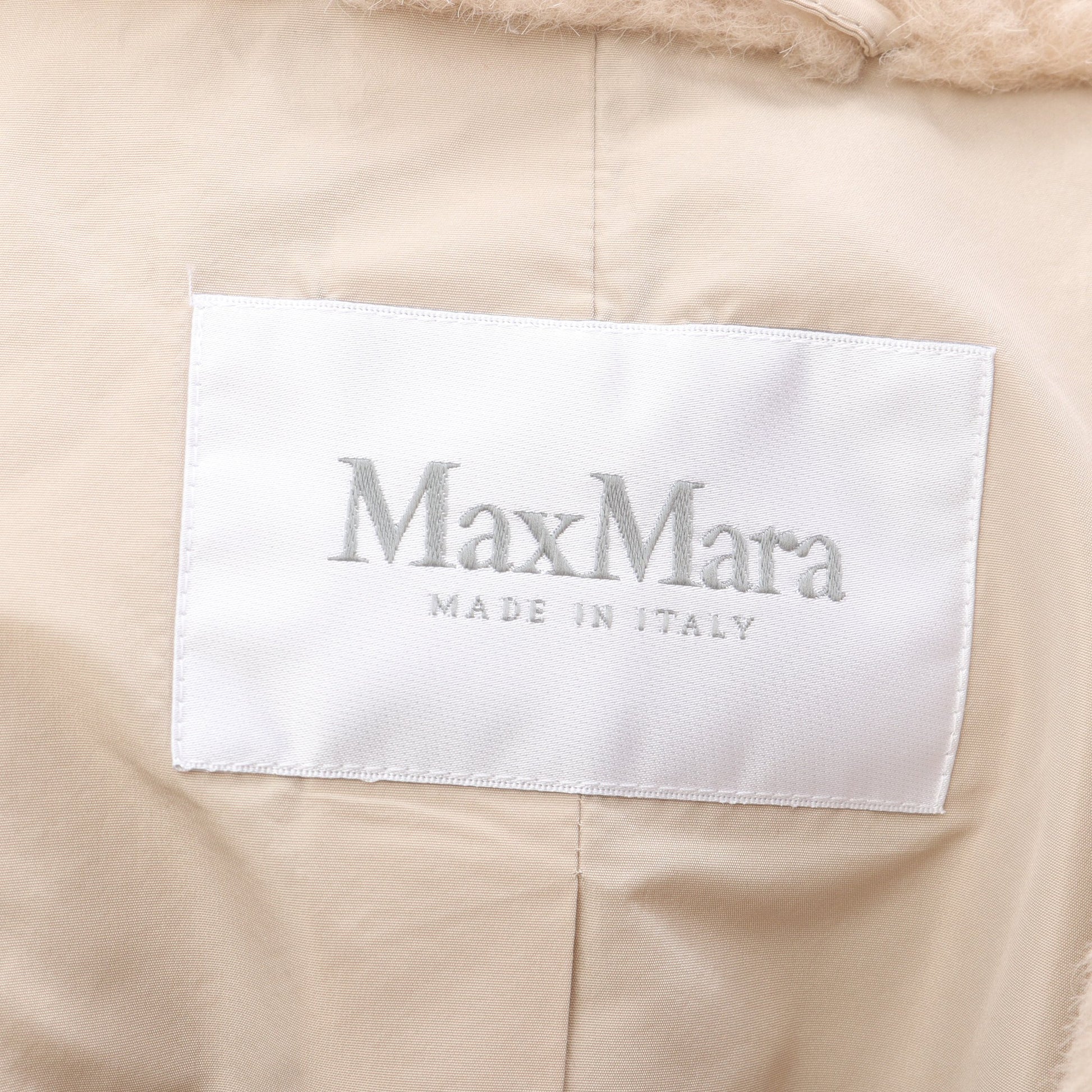 GATTO テディベア コート コート アルパカ ウール ベージュ グレーブラウン マックスマーラ アウター Max Mara