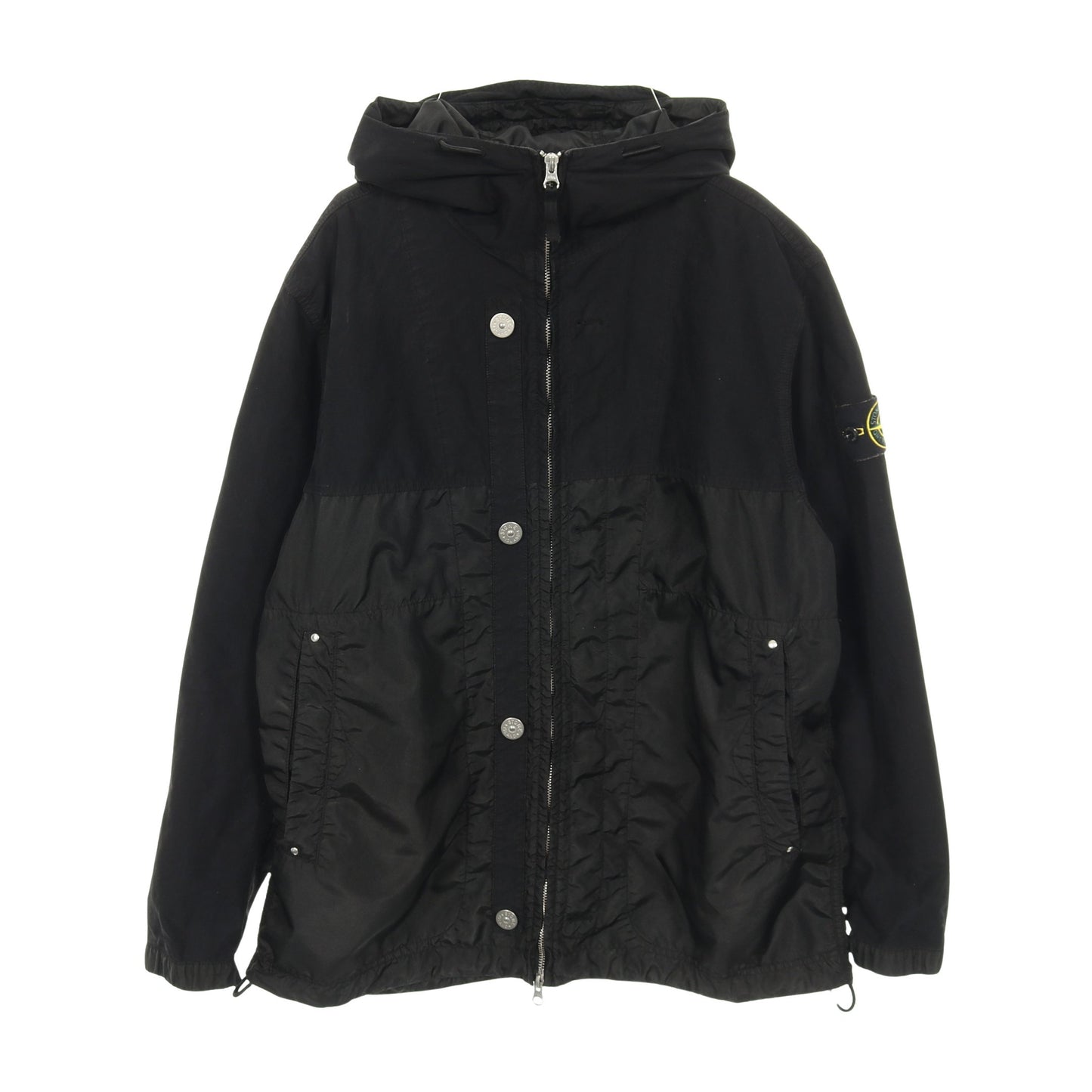 Technical Hooded Jacket ナイロンジャケット ブラック 切替 ストーンアイランド アウター Stone Island