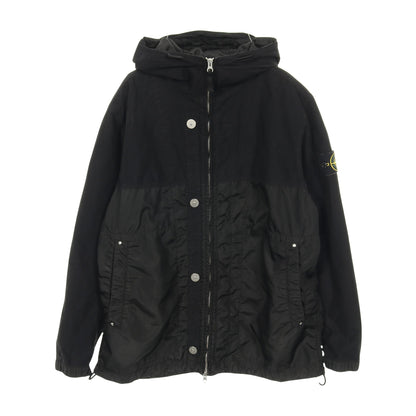 Technical Hooded Jacket ナイロンジャケット ブラック 切替 ストーンアイランド アウター Stone Island