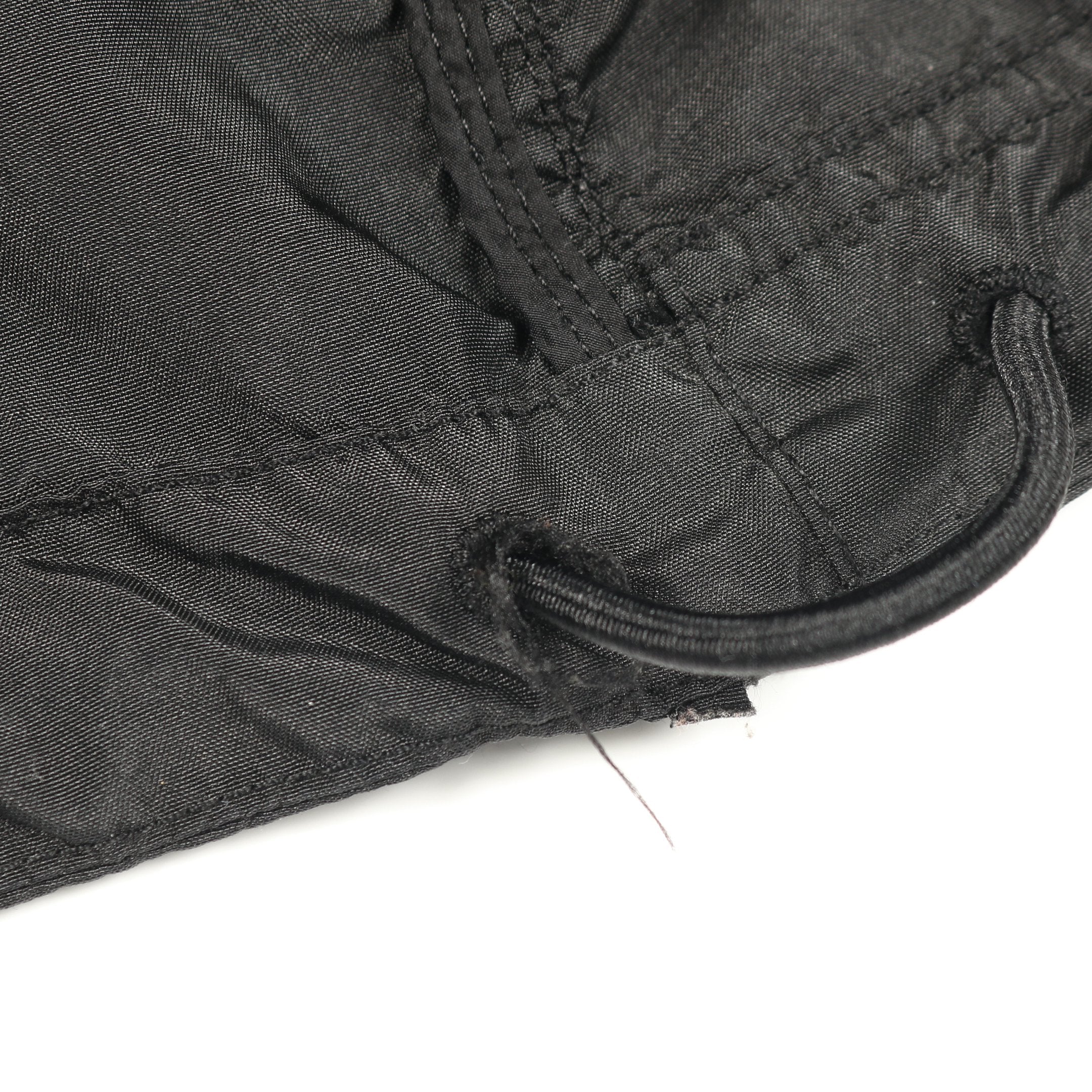 Technical Hooded Jacket ナイロンジャケット ブラック 切替 ストーン