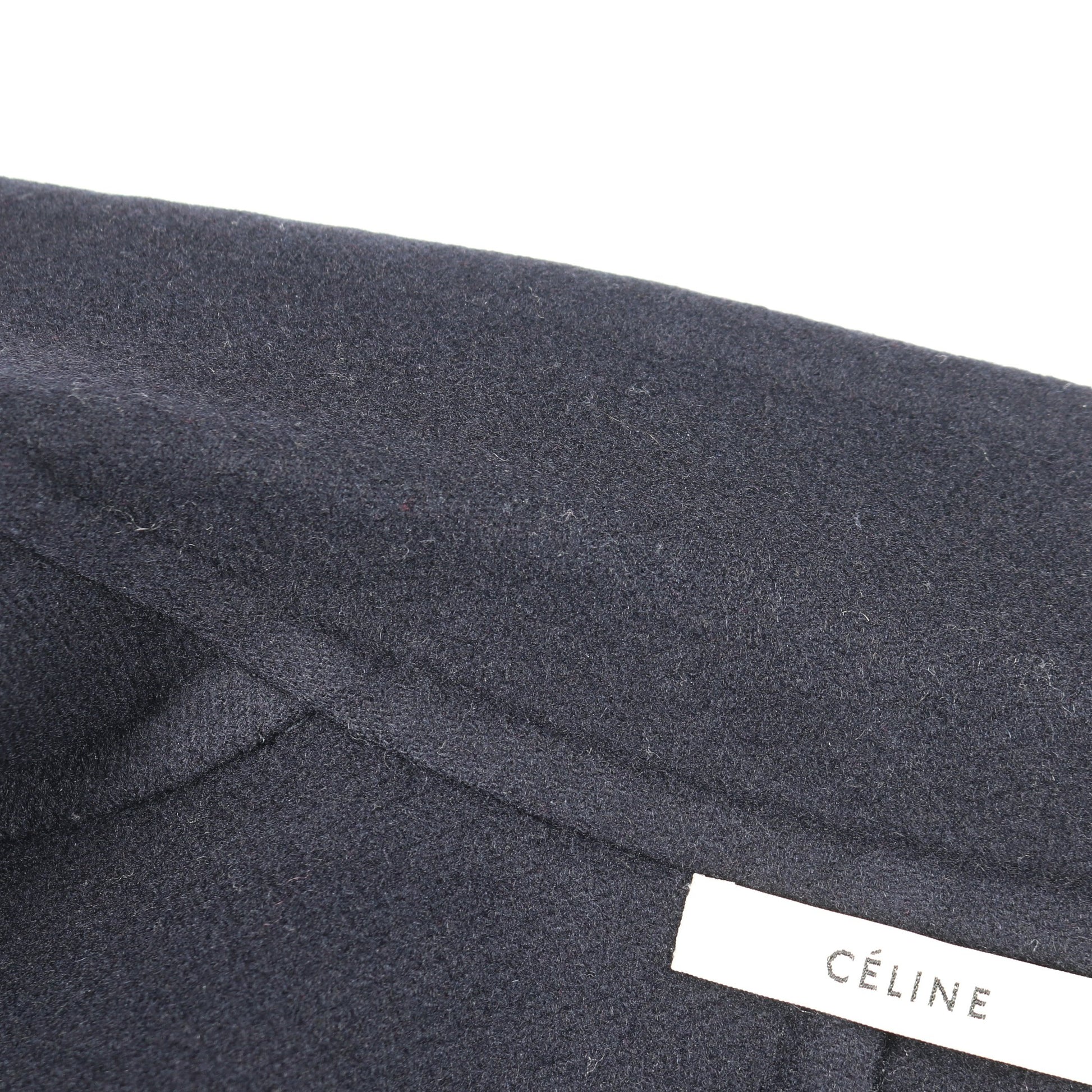 エッグクロンビー コート カシミヤ ネイビー セリーヌ アウター CELINE