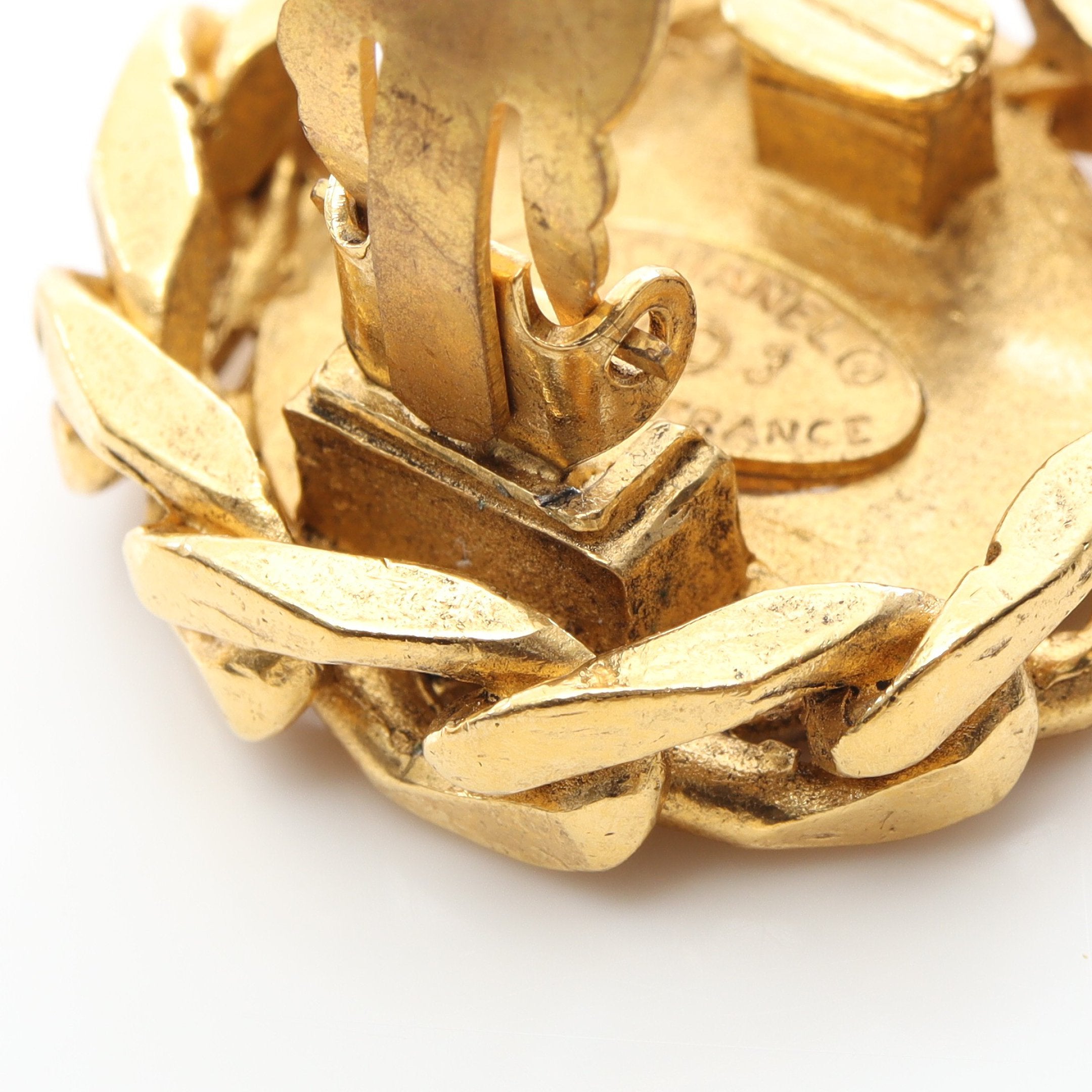 ココマーク イヤリング GP ラインストーン ゴールド クリア 23