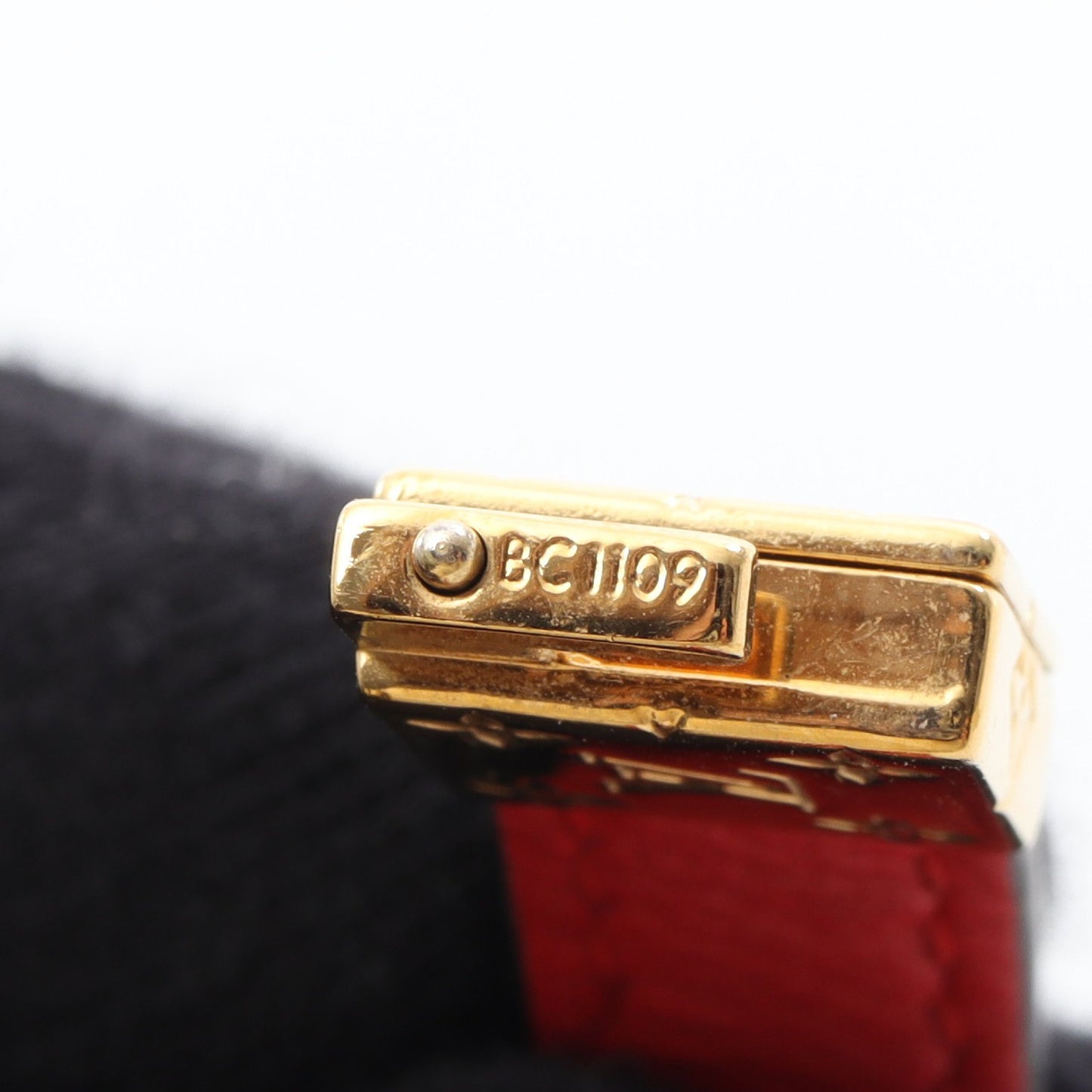 ブラスレ LVクラウン ブレスレット PVC GP ブラウン レッド ゴールド リバーシブル ルイヴィトン アクセサリー LOUIS VUITTON