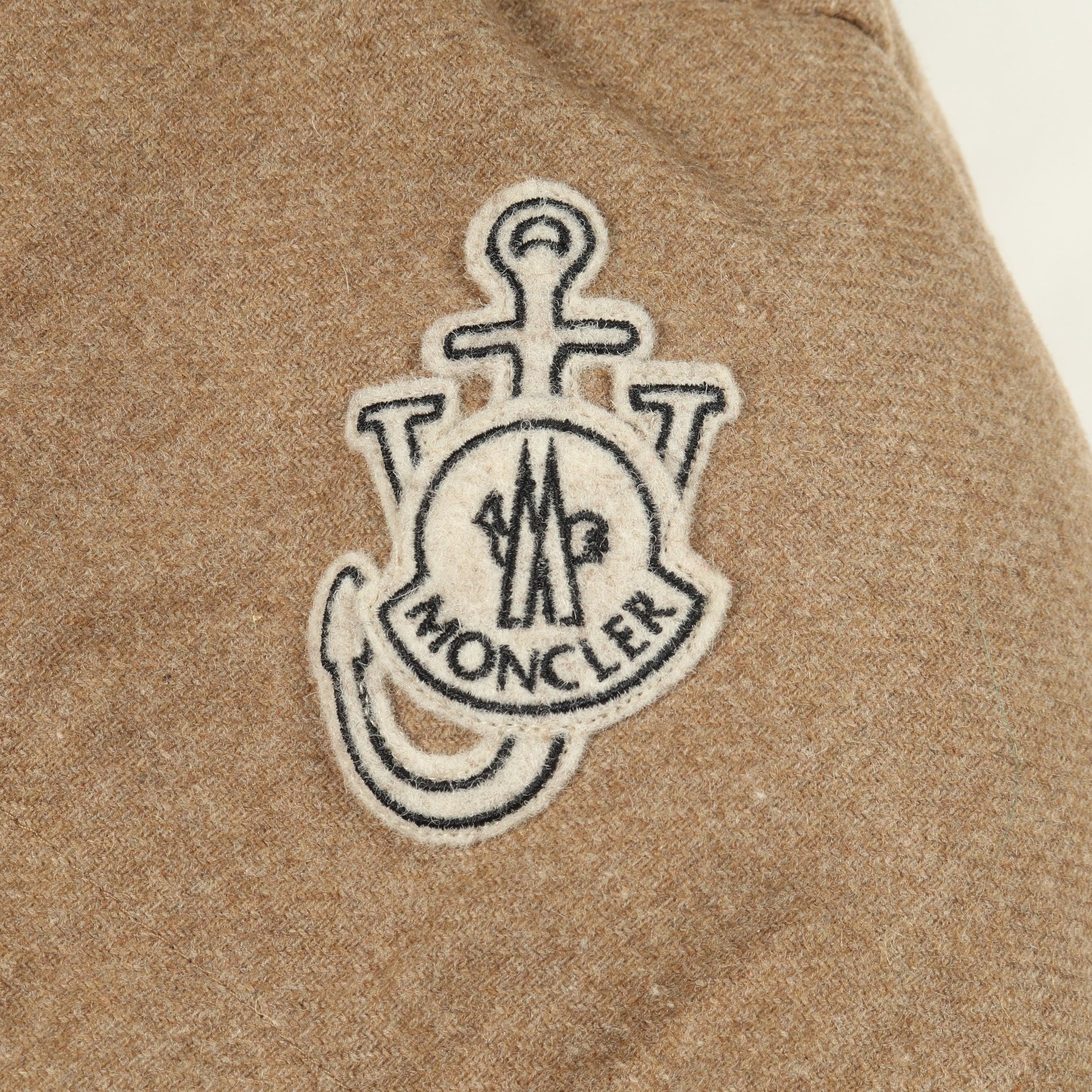 GENIUS 1 JW ANDERSON STONORY ダウンジャケット ウール ナイロン ベージュ イエロー モンクレール アウター MONCLER
