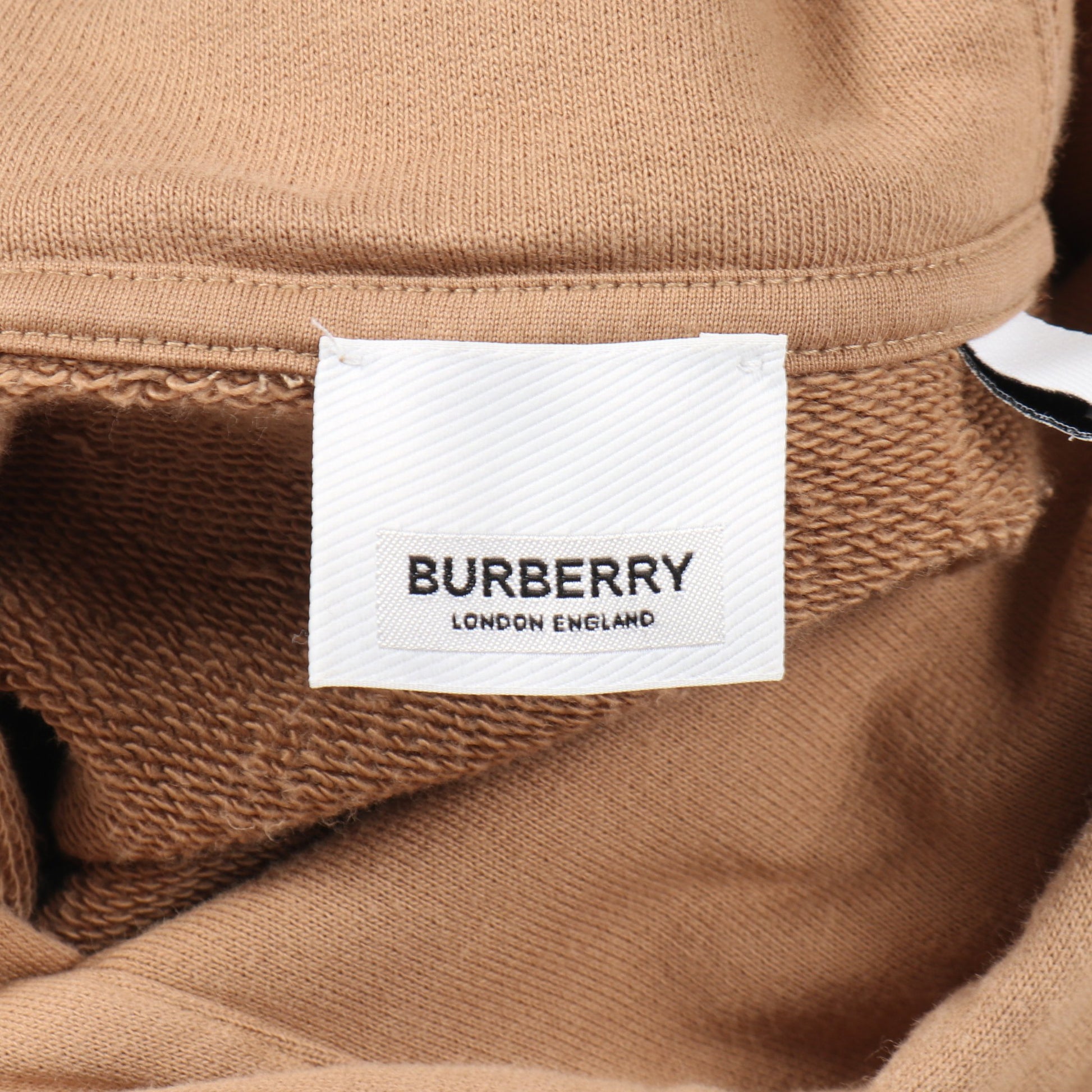 LOGO PRINT COTTON HOODIE プルオーバーパーカー コットン ベージュ バーバリー トップス BURBERRY