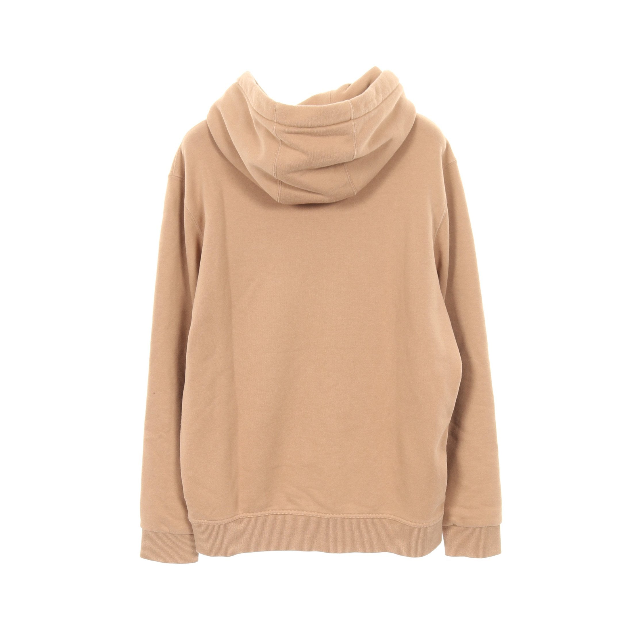 LOGO PRINT COTTON HOODIE プルオーバーパーカー コットン ベージュ LOGO PRINT COTTON HOODIE プルオーバーパーカー コットン ベージュ