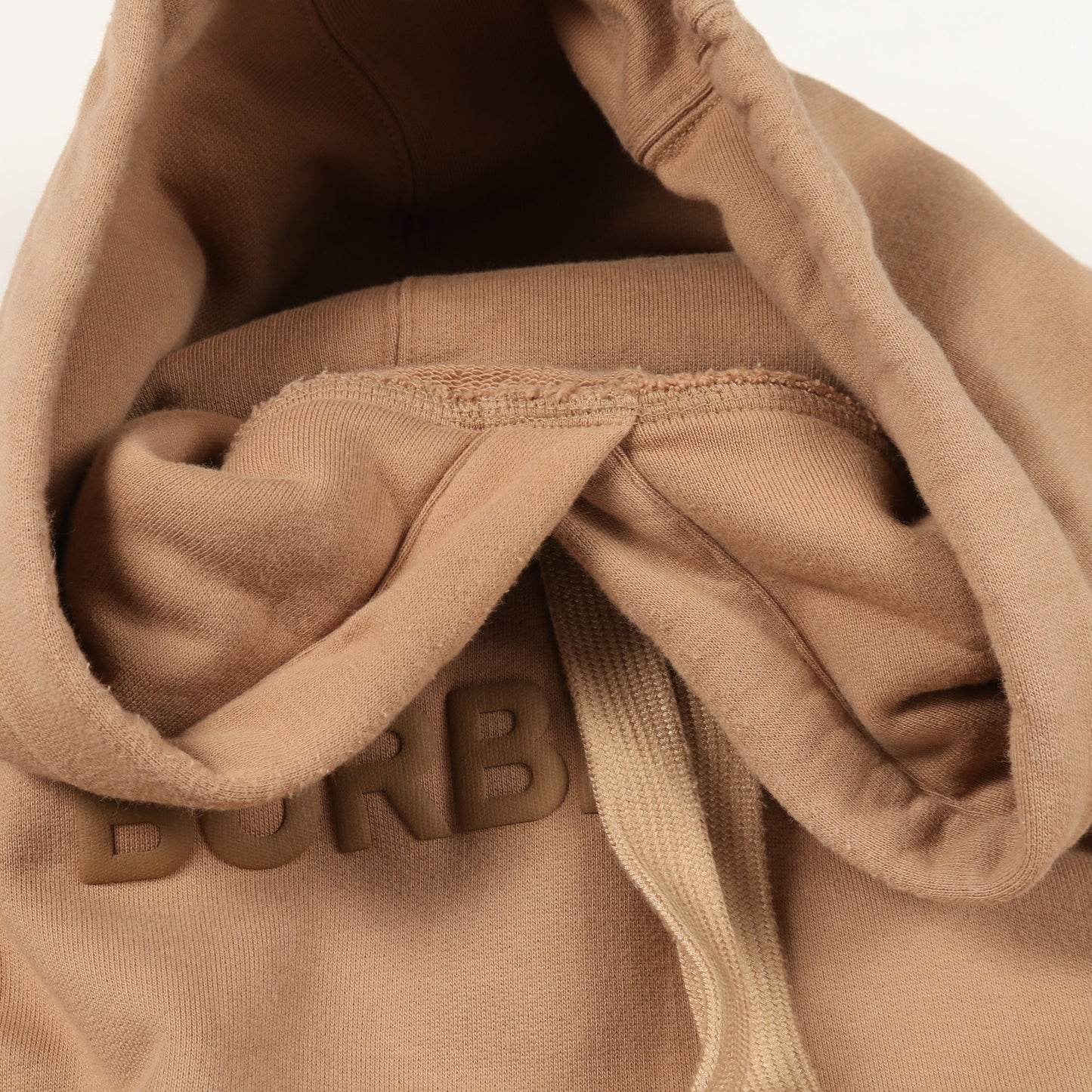 LOGO PRINT COTTON HOODIE プルオーバーパーカー コットン ベージュ バーバリー トップス BURBERRY