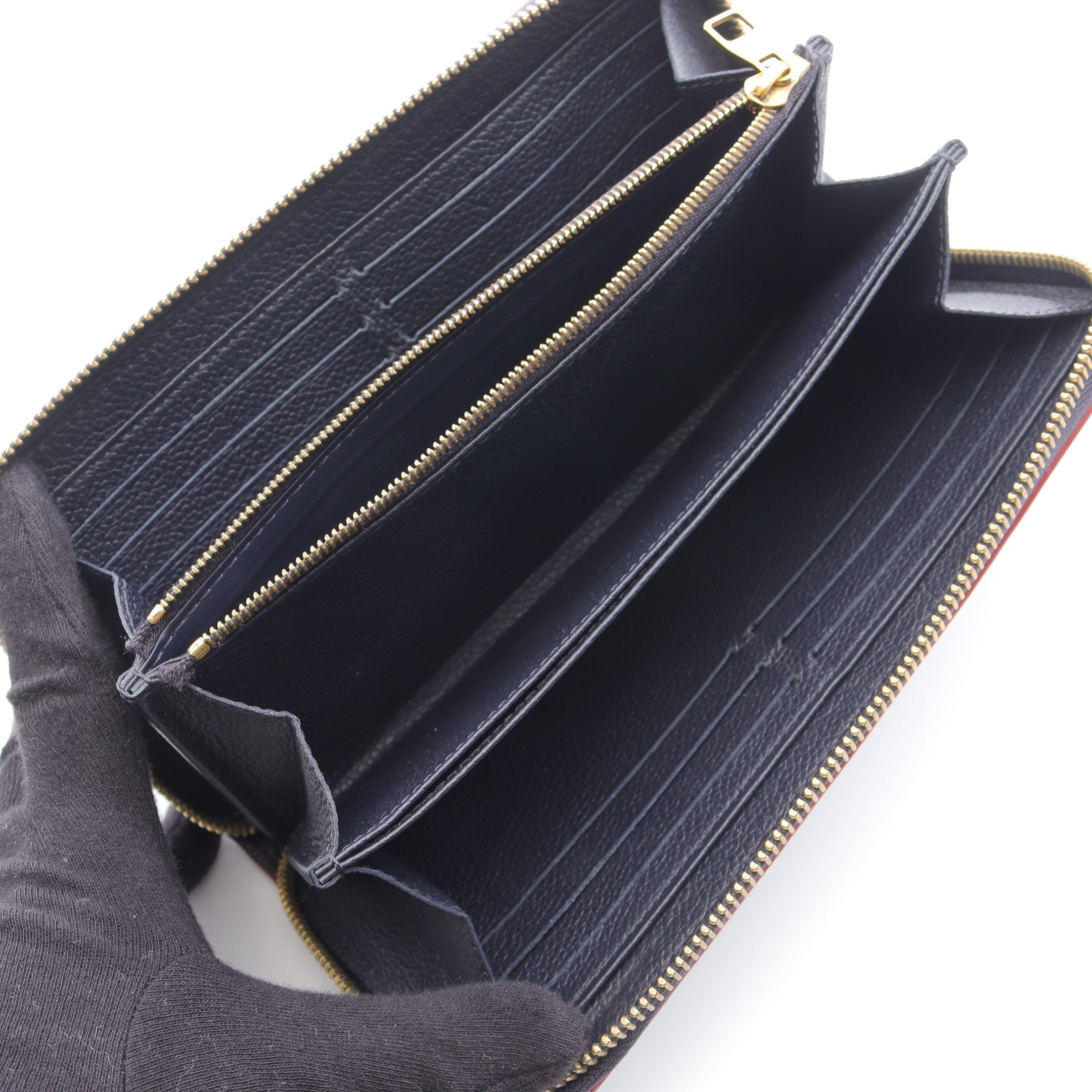 ジッピー ウォレット モノグラムアンプラント マリーヌルージュ