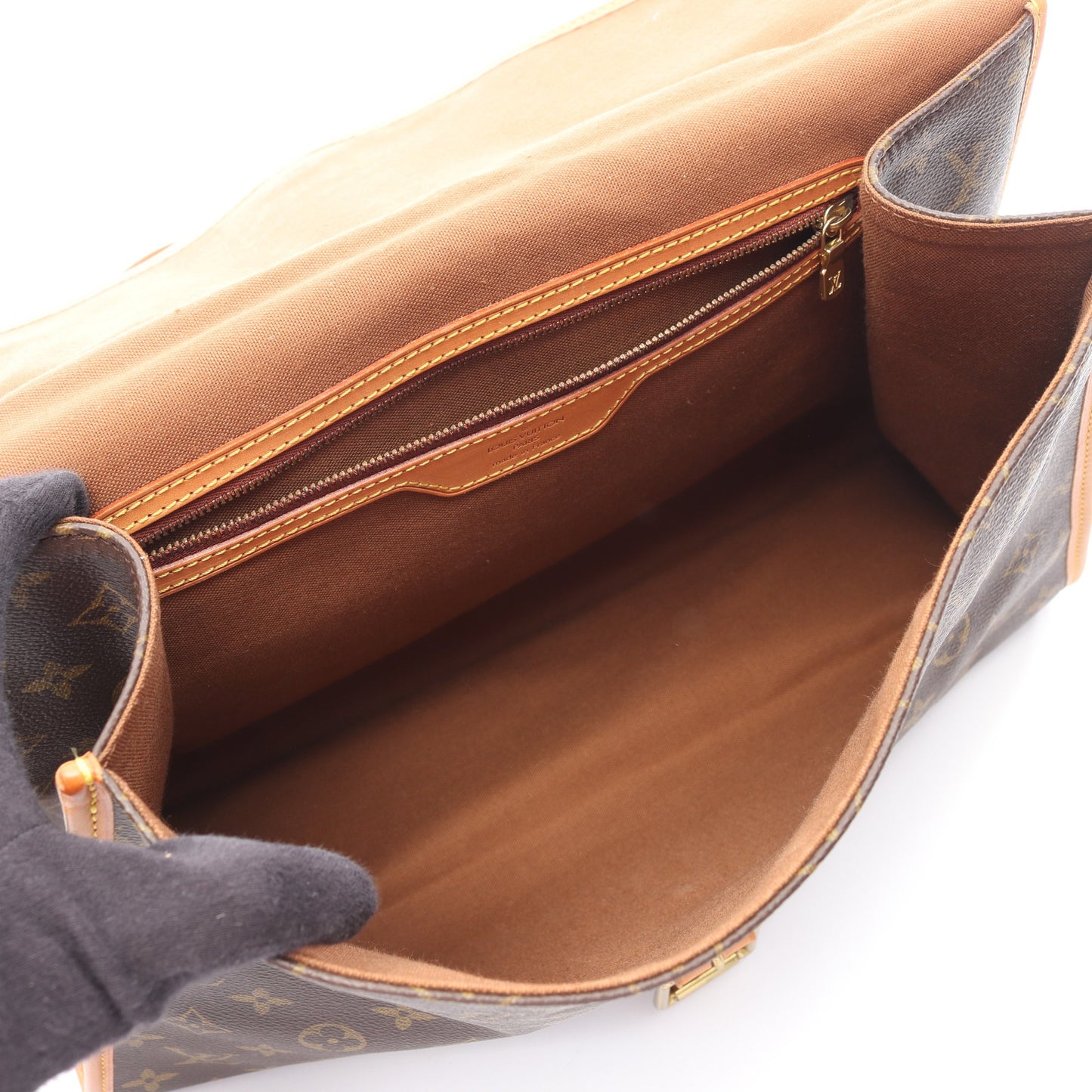 ビバリー モノグラム ハンドバッグ PVC レザー ブラウン 2WAY ルイヴィトン バッグ LOUIS VUITTON