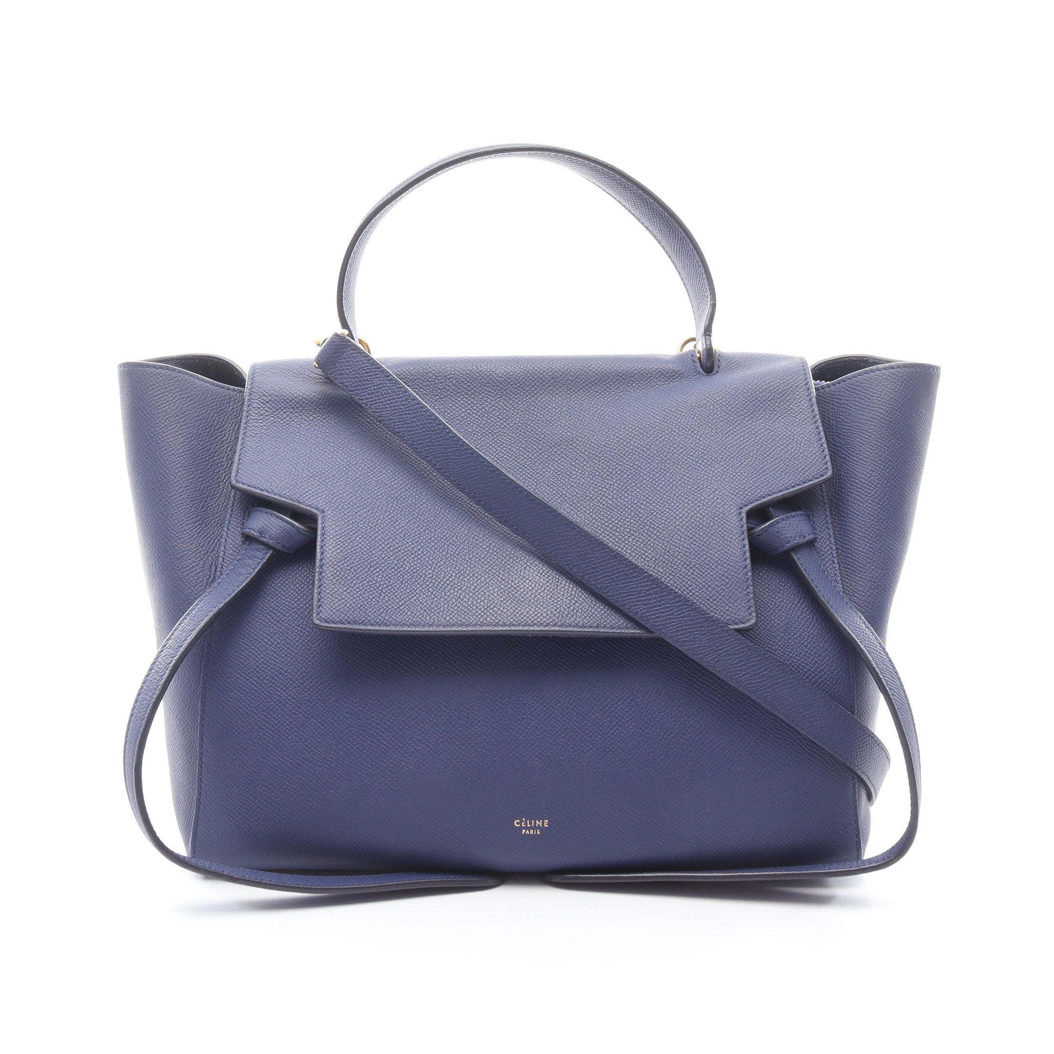 BELT BAG MINI ベルトバッグ ミニ ハンドバッグ レザー ブルー 2WAY
