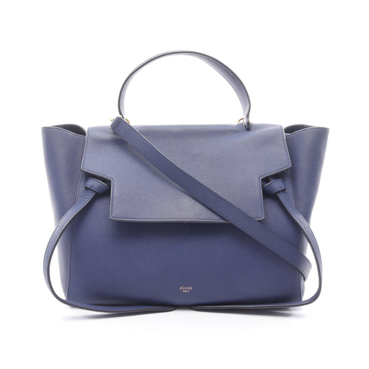 BELT BAG MINI ベルトバッグ ミニ ハンドバッグ レザー ブルー 2WAY セリーヌ